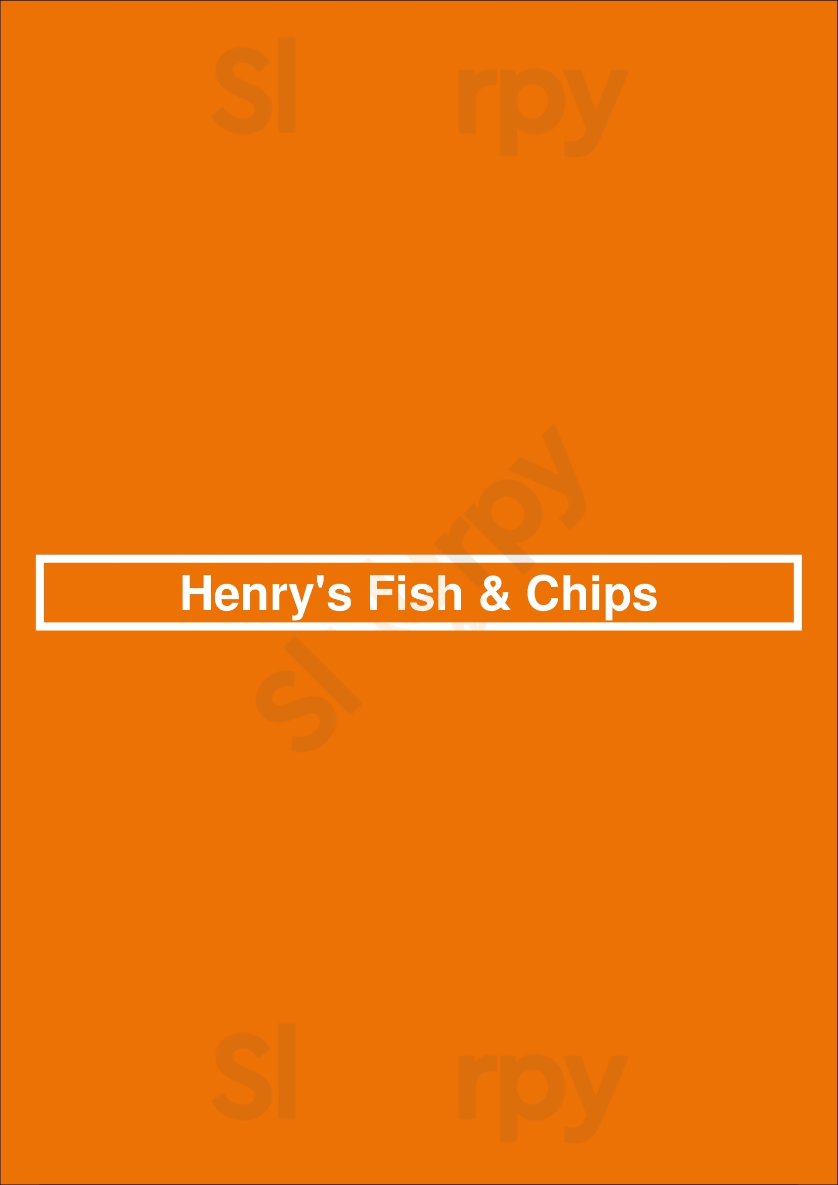 Henry's Fish & Chips Brampton Menu - 1