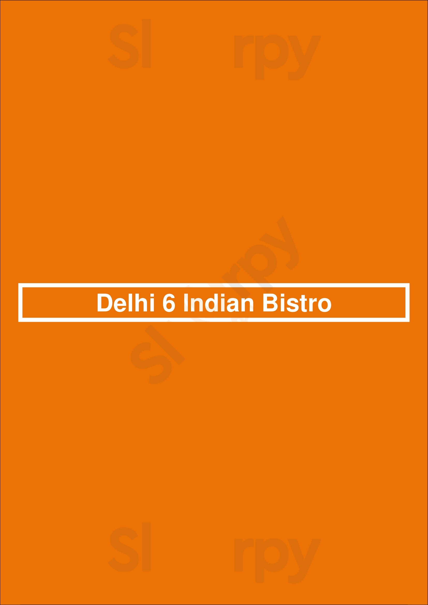 Delhi 6 Indian Bistro Vancouver Menu - 1