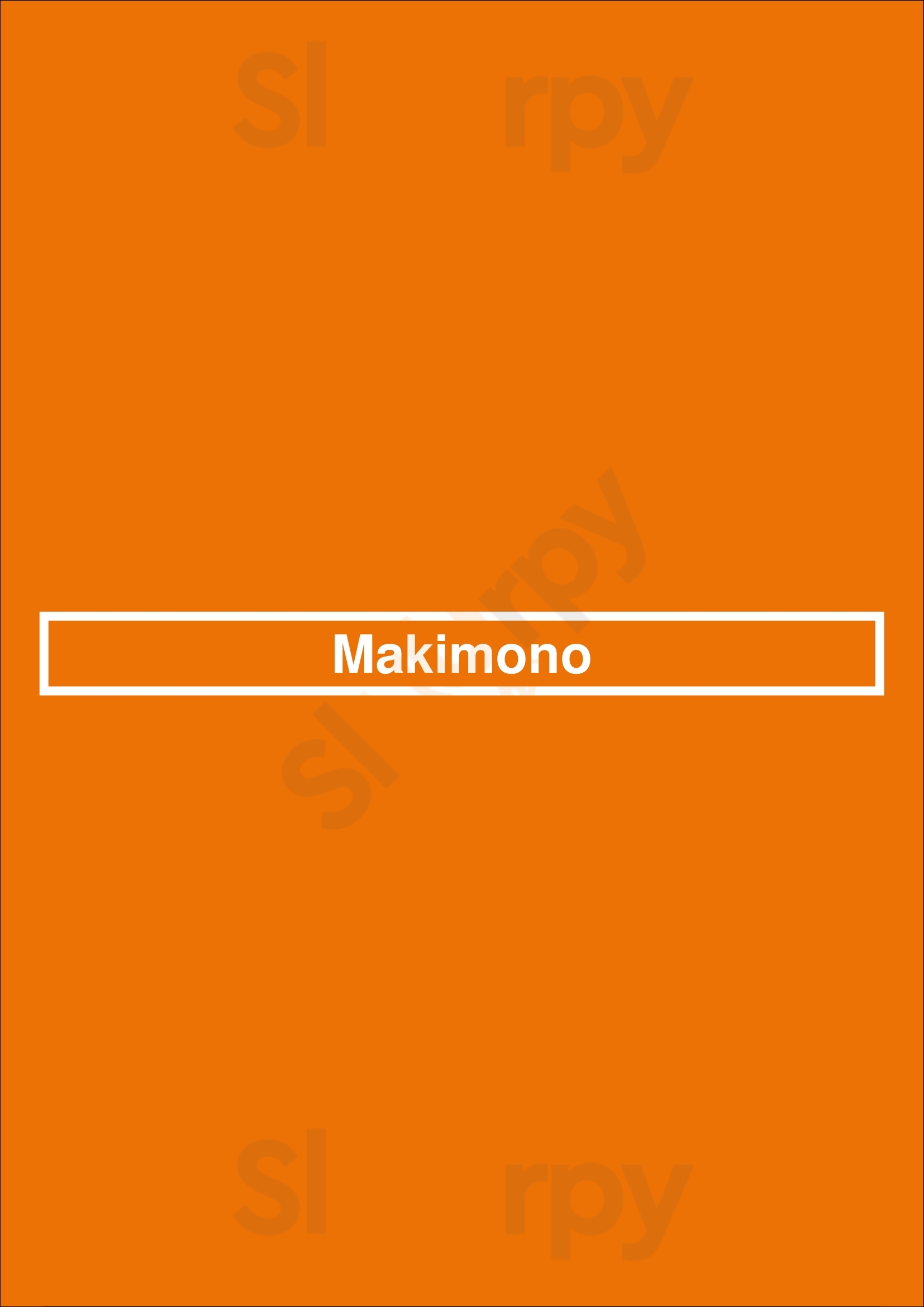 Makimono Pickering Menu - 1