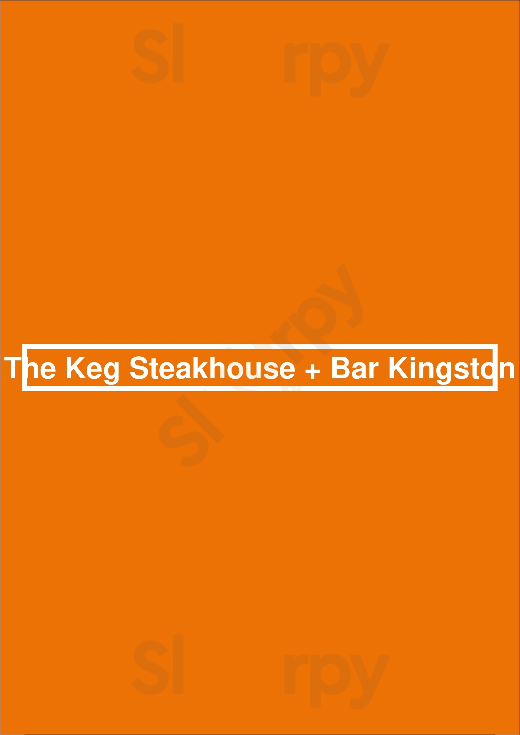 The Keg Steakhouse + Bar - Kingston Kingston Menu - 1