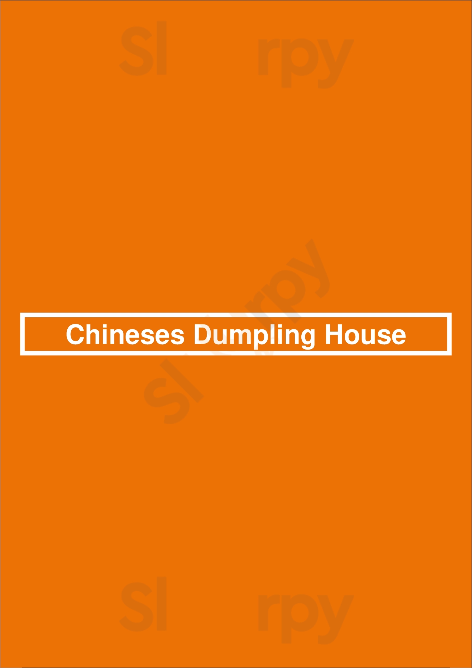 Chinese Dumpling House Mississauga Menu - 1