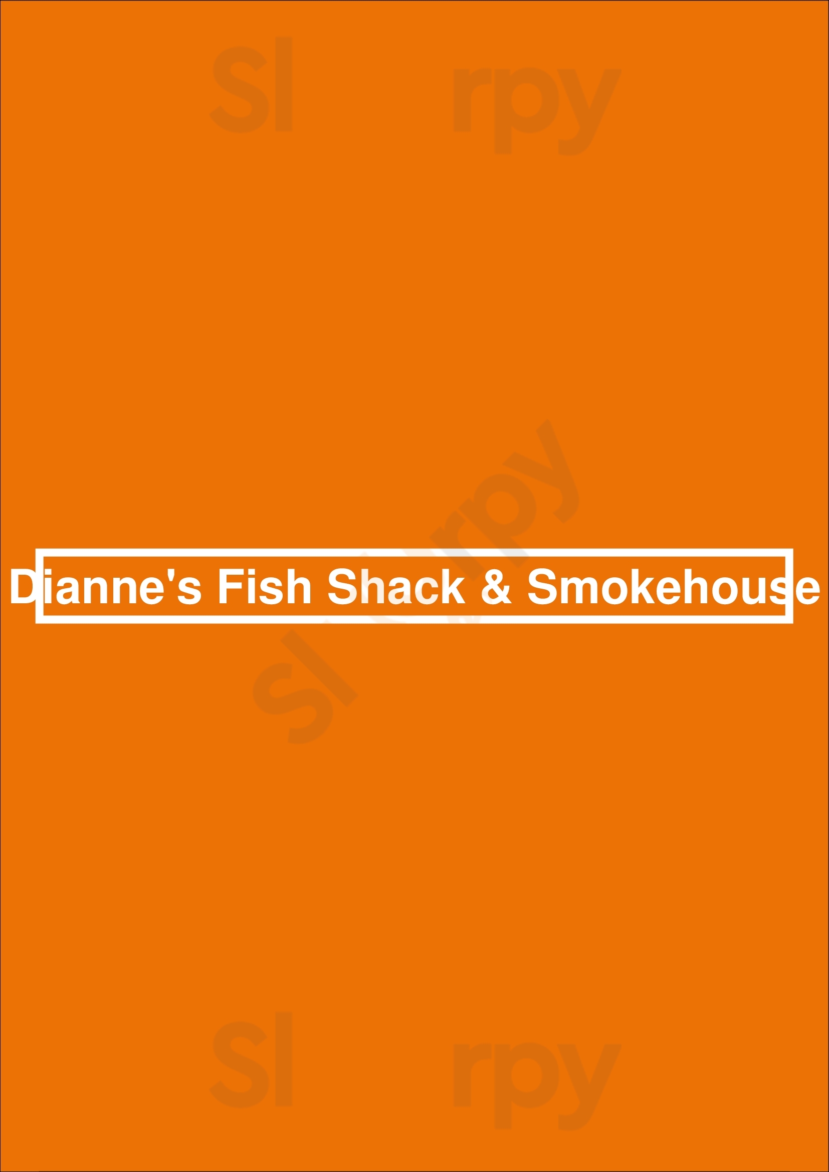 Dianne's Fish Shack & Smokehouse Kingston Menu - 1