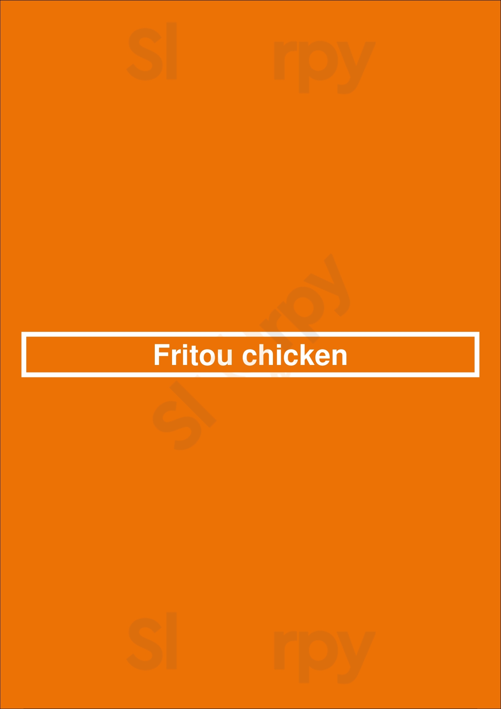 Fritou Chicken Mississauga Menu - 1