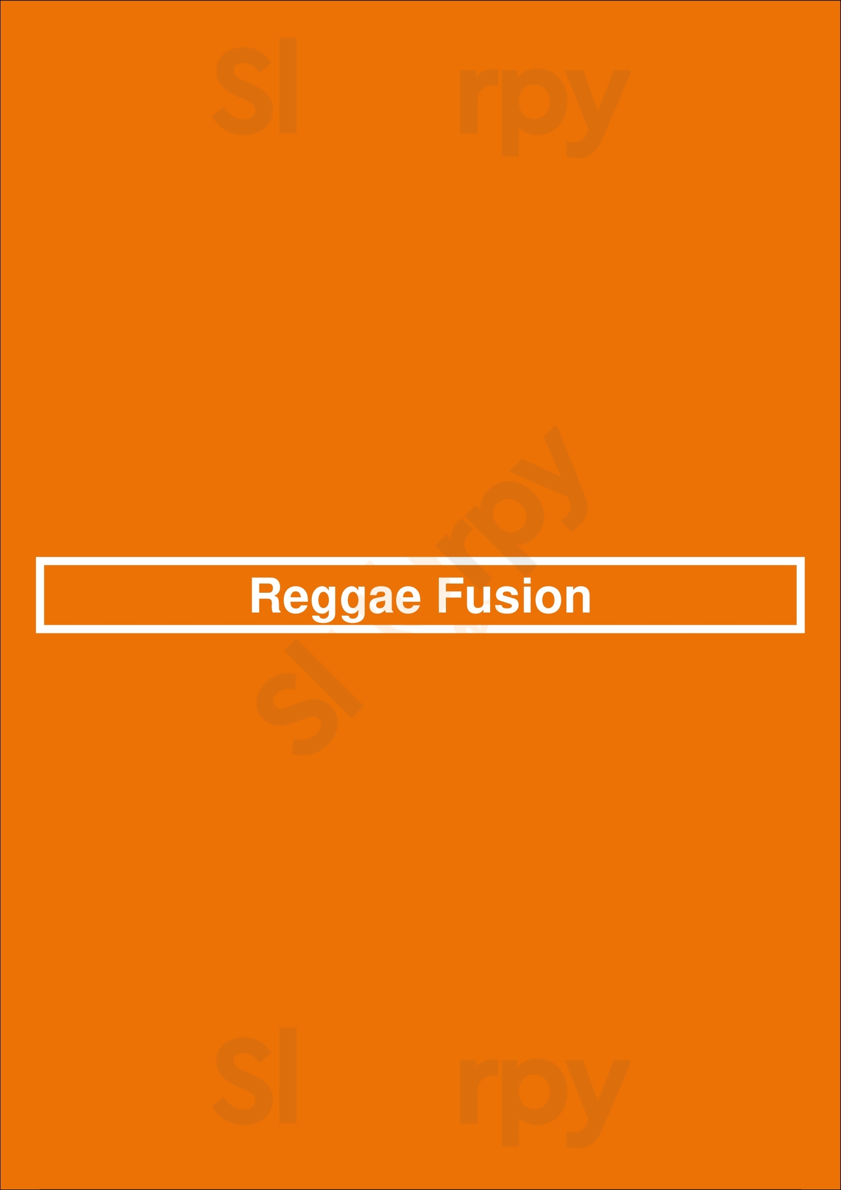 Reggae Fusion Mississauga Menu - 1