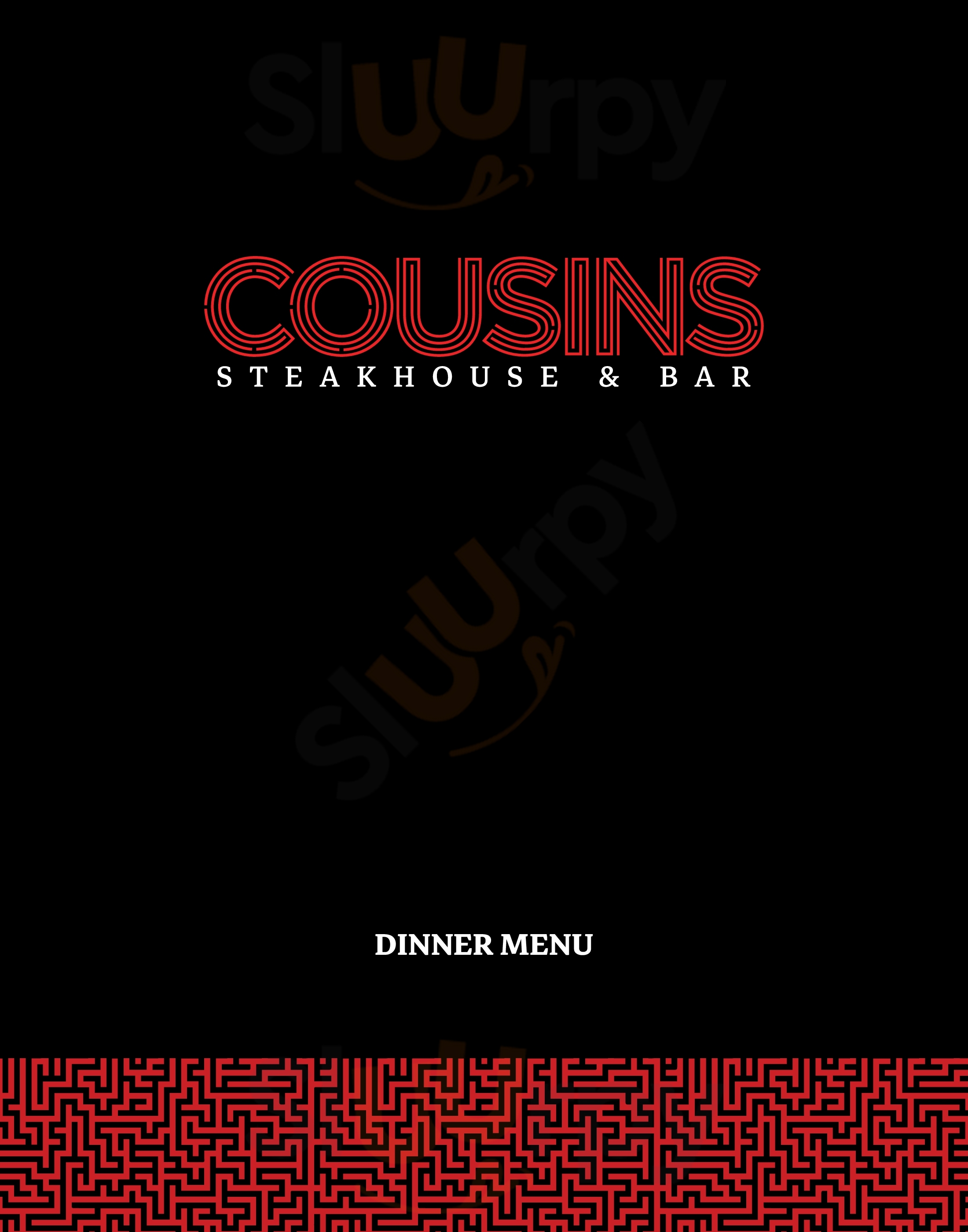 Cousins Steak House & Bar Newmarket Menu - 1
