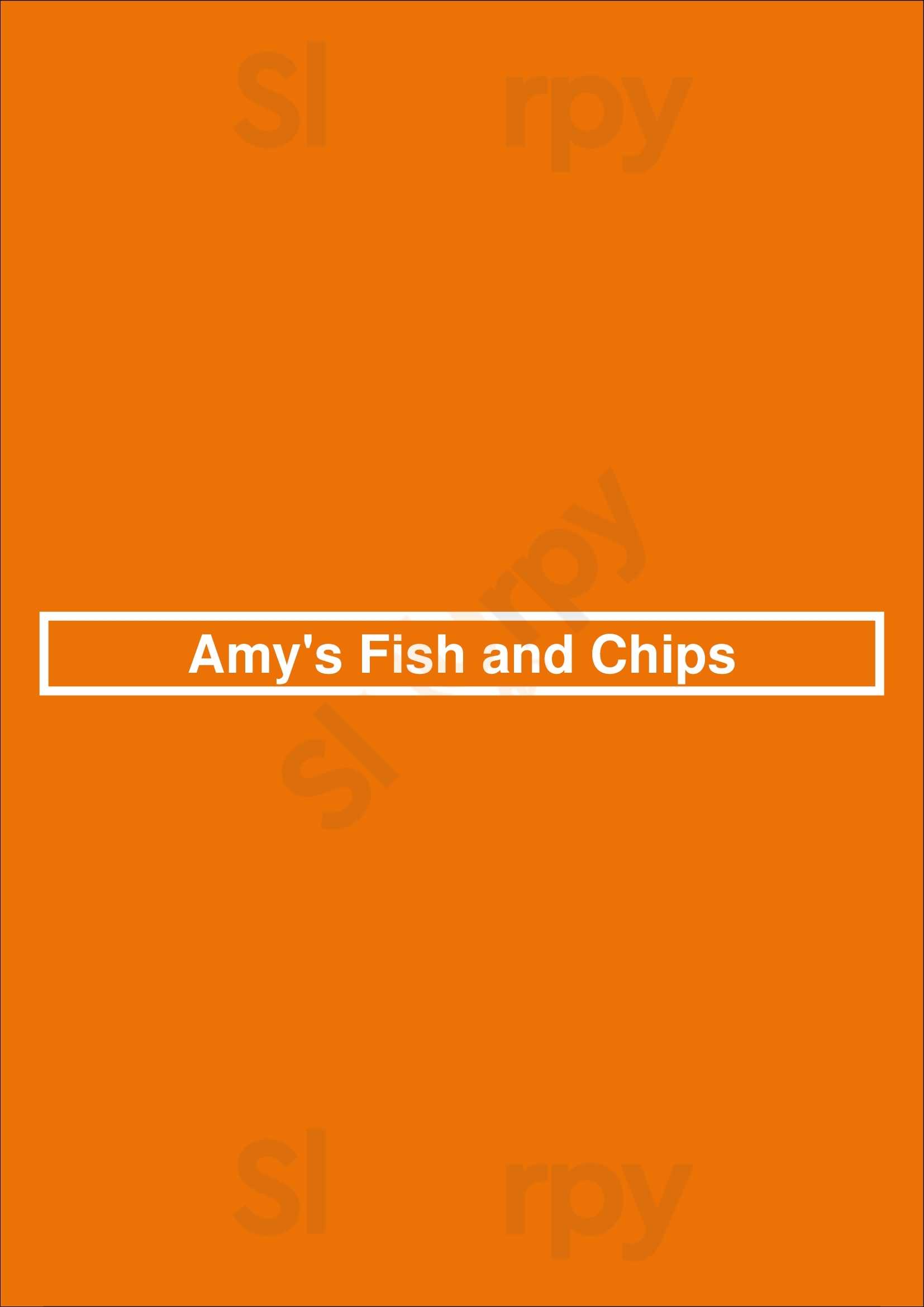 Amy's Fish And Chips Richmond Hill Menu - 1