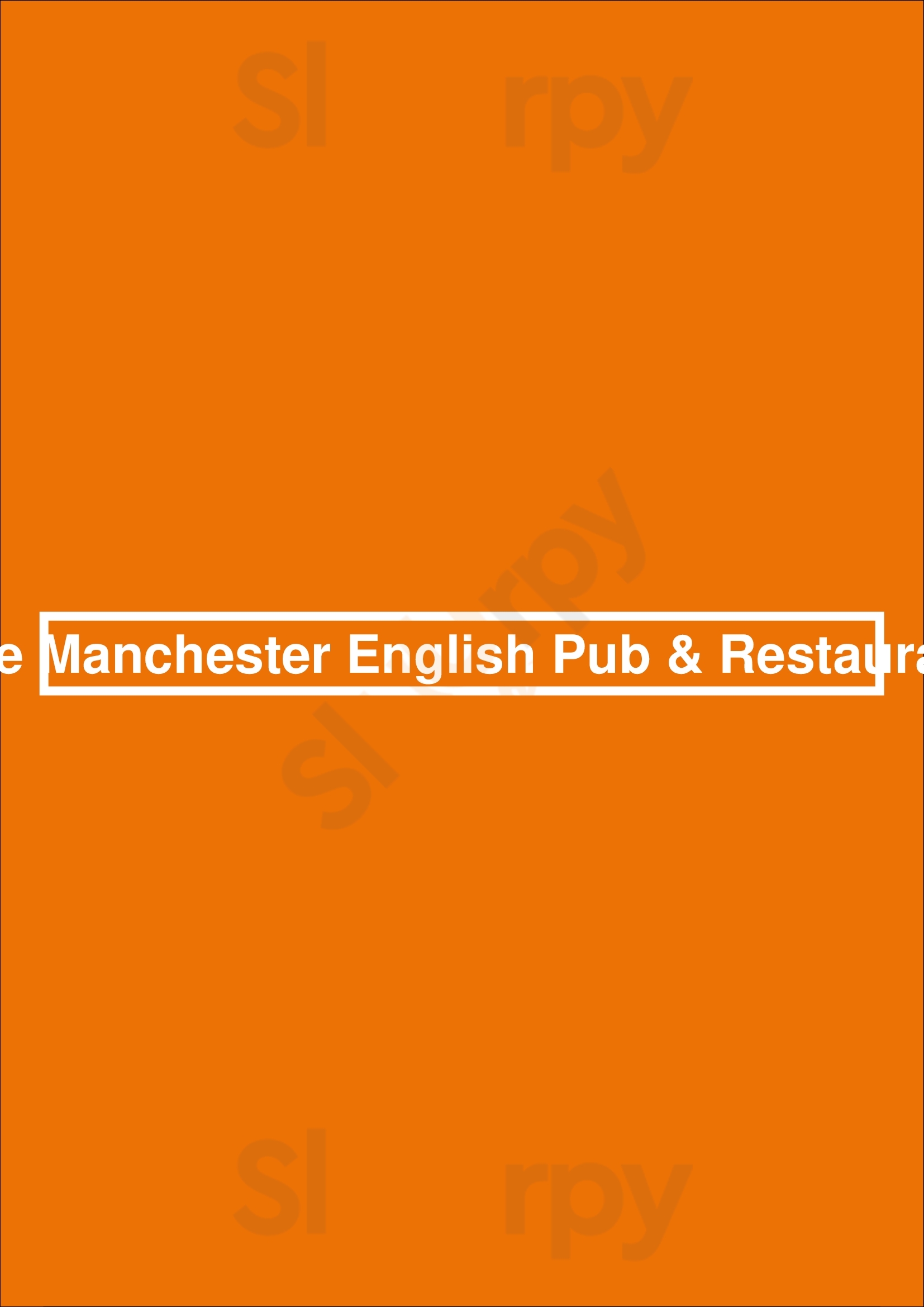The Manchester English Pub & Restaurant Windsor Menu - 1