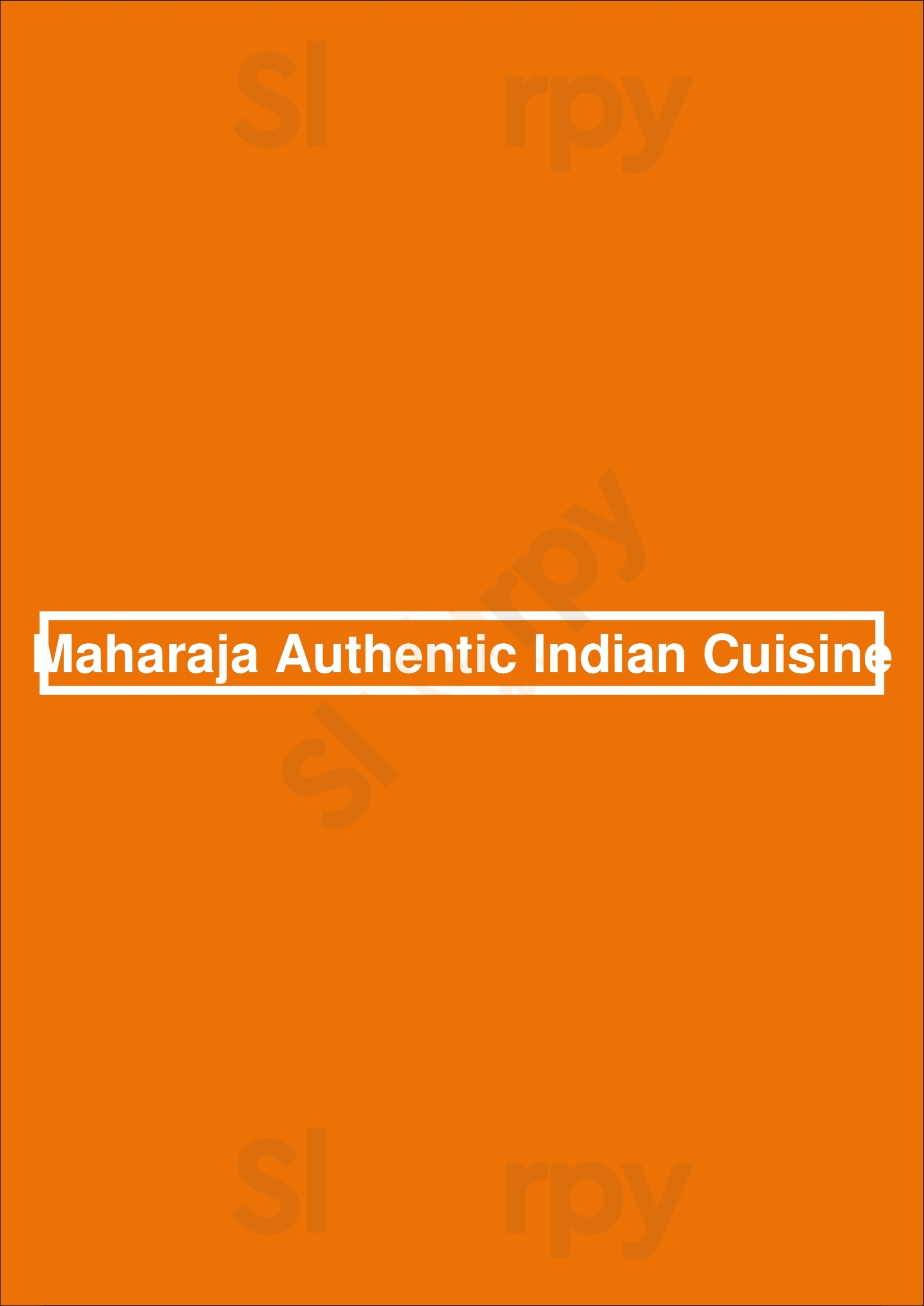 Maharaja Authentic Indian Cuisine Oshawa Menu - 1