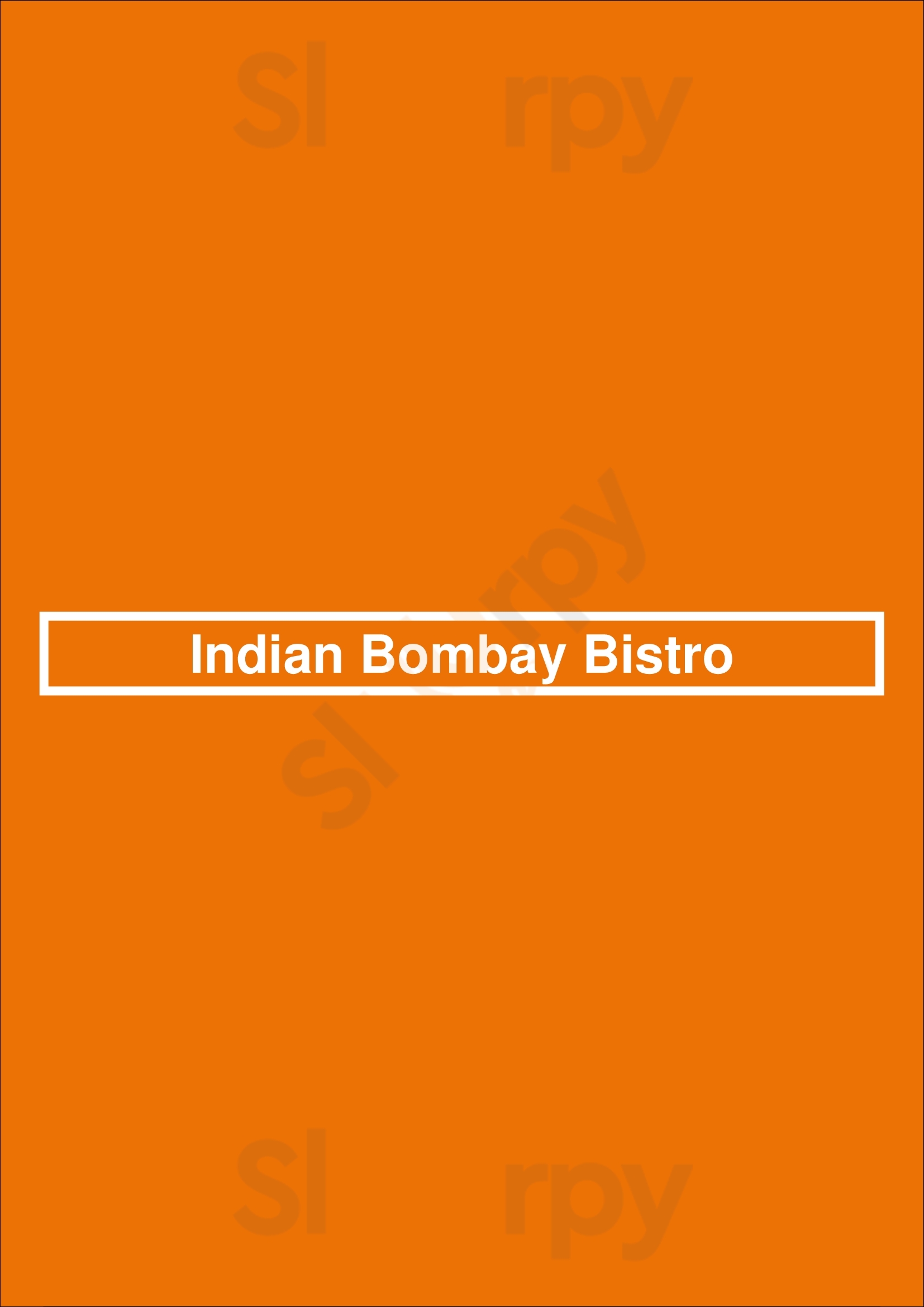 Indian Bombay Bistro Burnaby Menu - 1