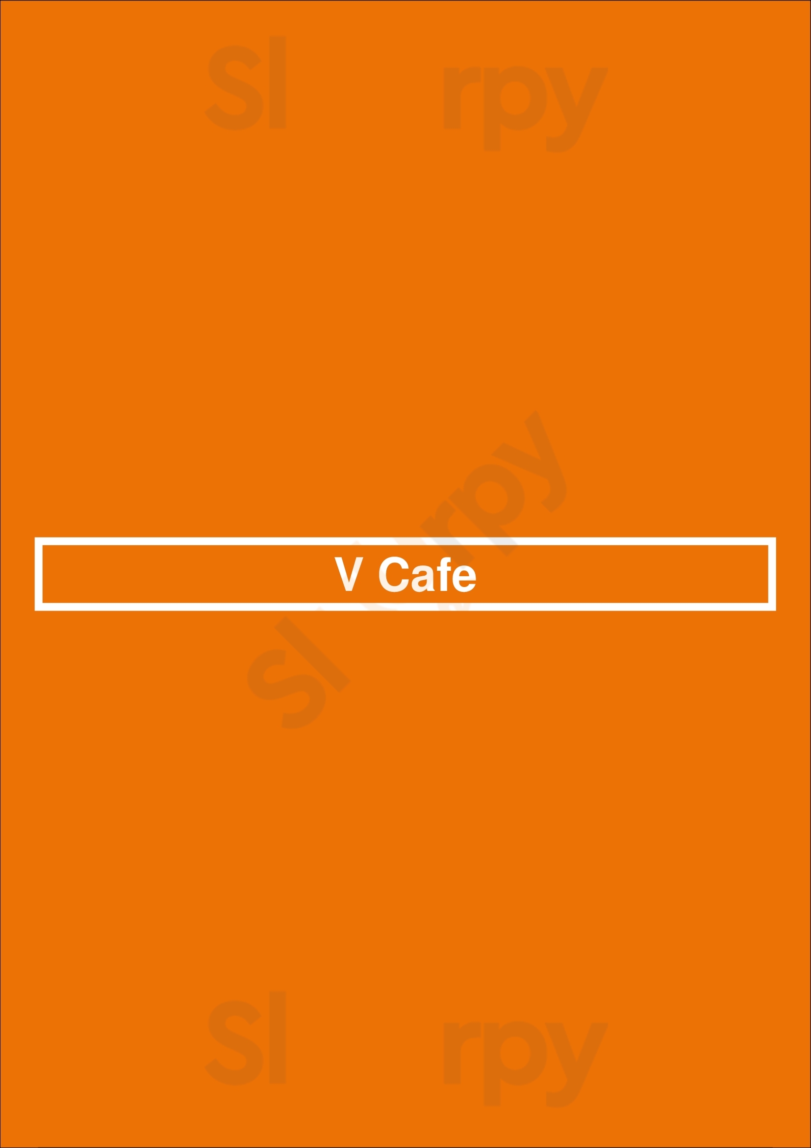 V Cafe New Westminster Menu - 1