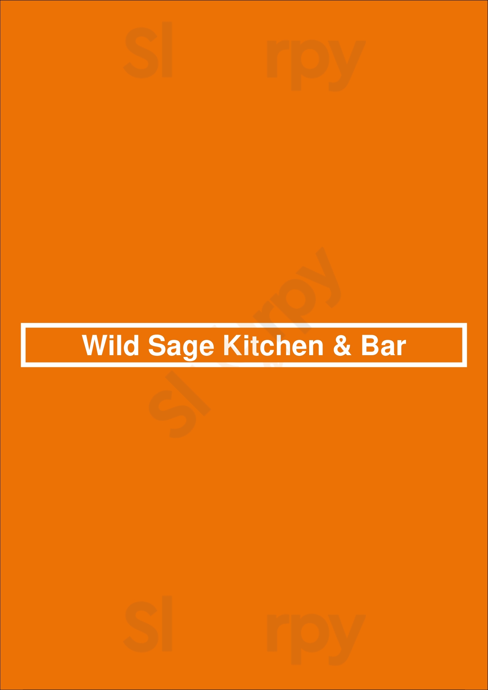 Wild Sage Kitchen & Bar Regina Menu - 1