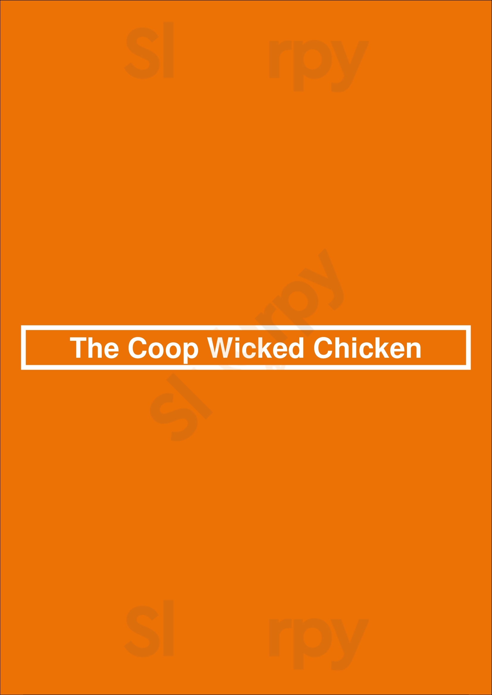 Coop Wicked Chicken Burlington Burlington Menu - 1