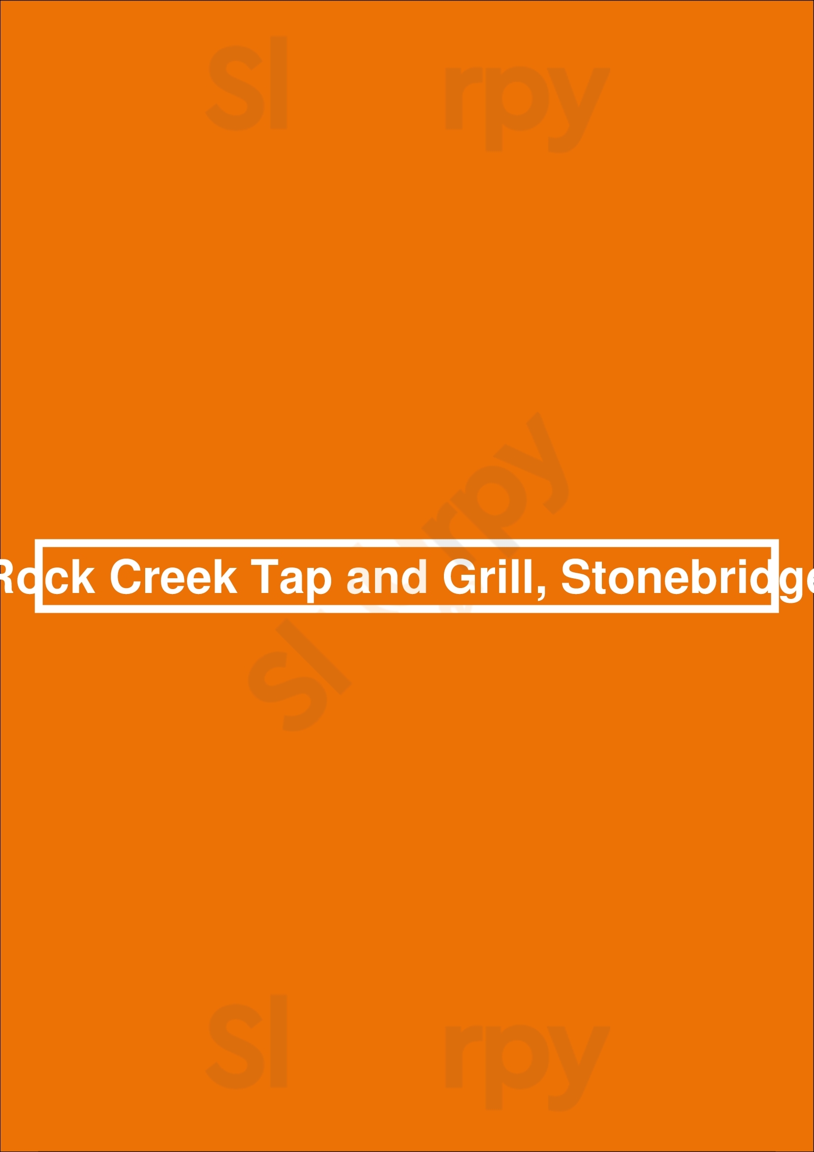 Rock Creek Woodsmoke Grill + Bar Saskatoon Menu - 1