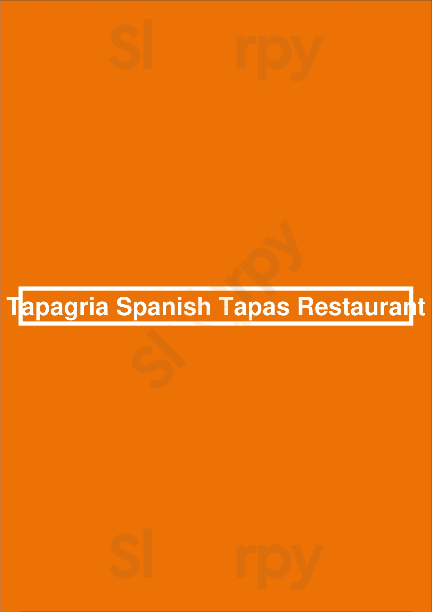 Tapagria Spanish Tapas Restaurant Markham Menu - 1