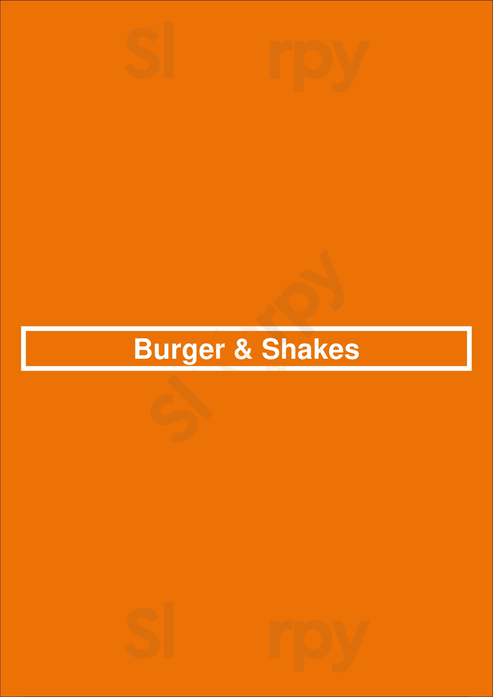 Burger & Shakes Ottawa Menu - 1
