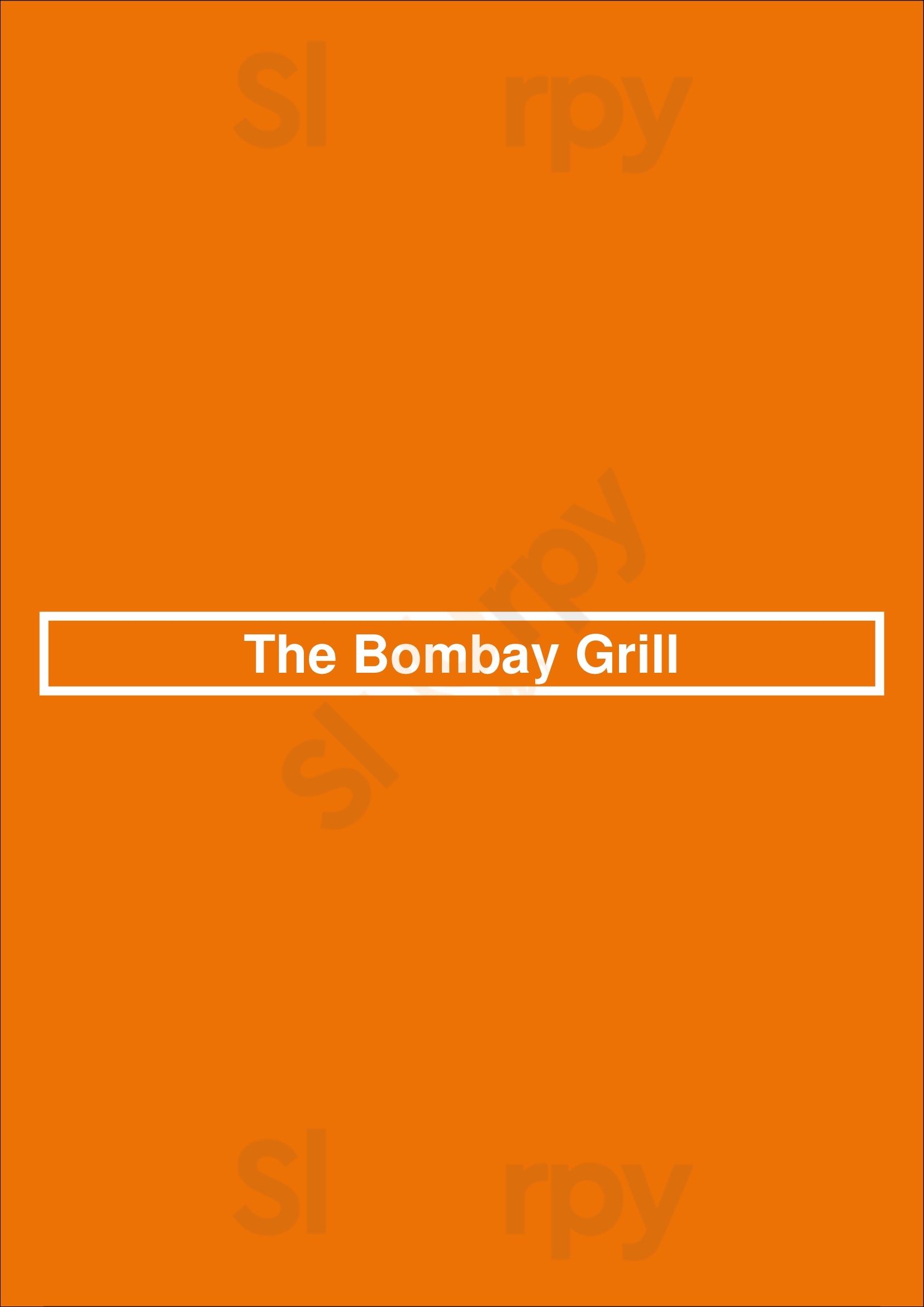 The Bombay Grill Markham Menu - 1