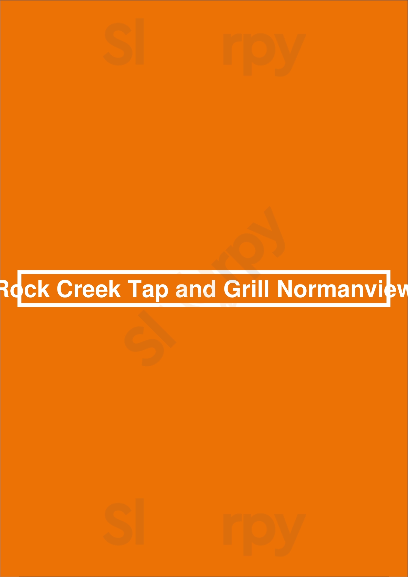 Rock Creek Tap And Grill Normanview Regina Menu - 1