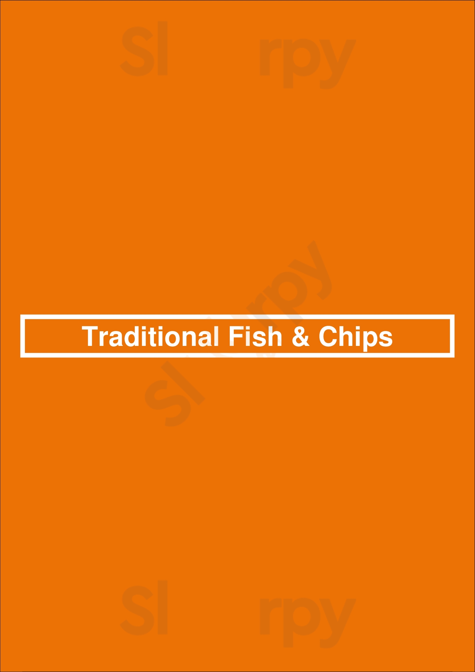Traditional Fish & Chips Mississauga Menu - 1
