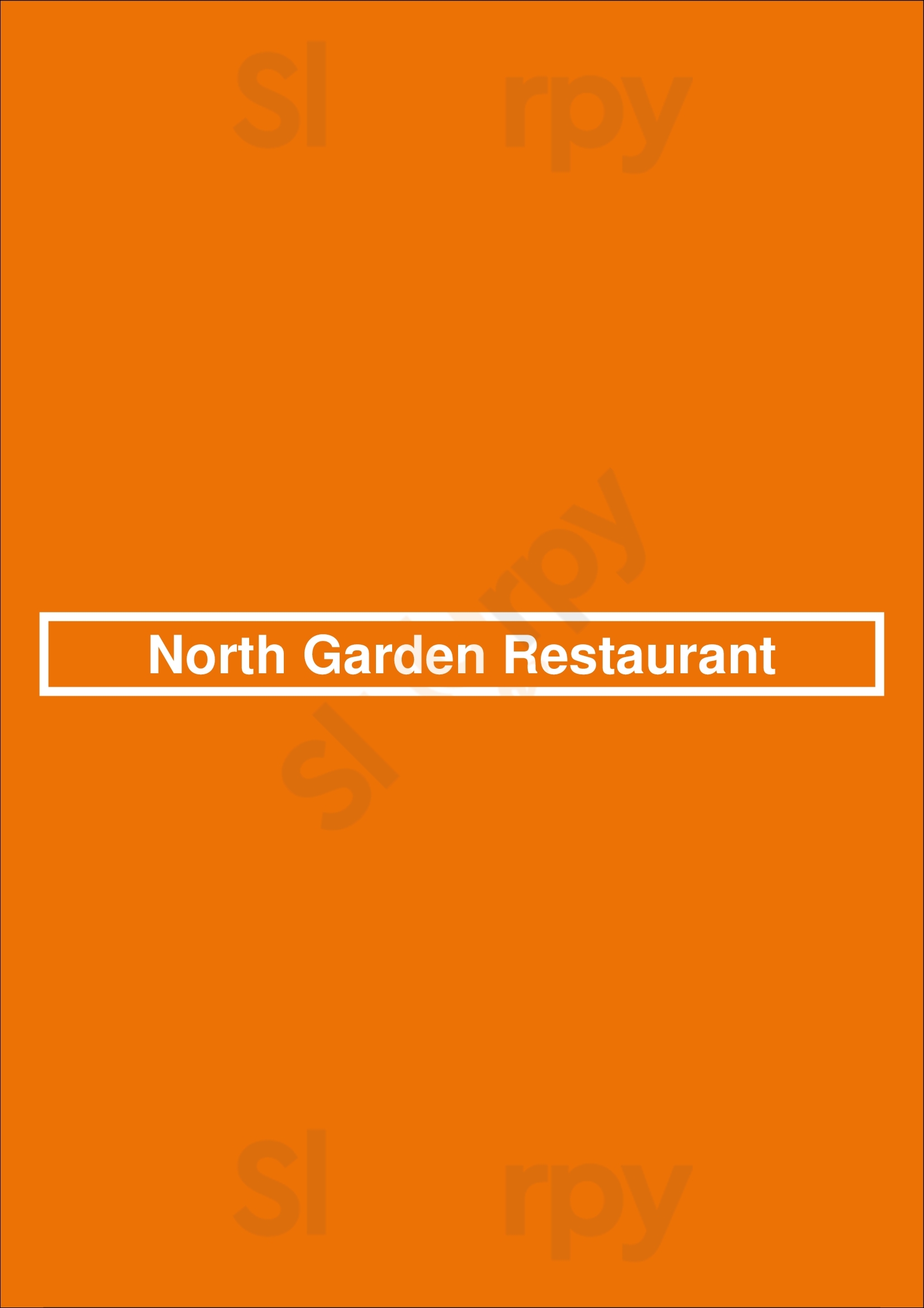 North Garden Restaurant Winnipeg Menu - 1