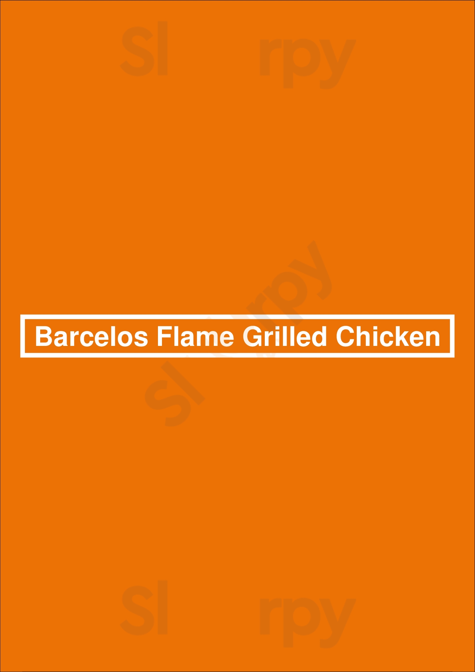 Barcelos Flame Grilled Chicken Surrey Menu - 1