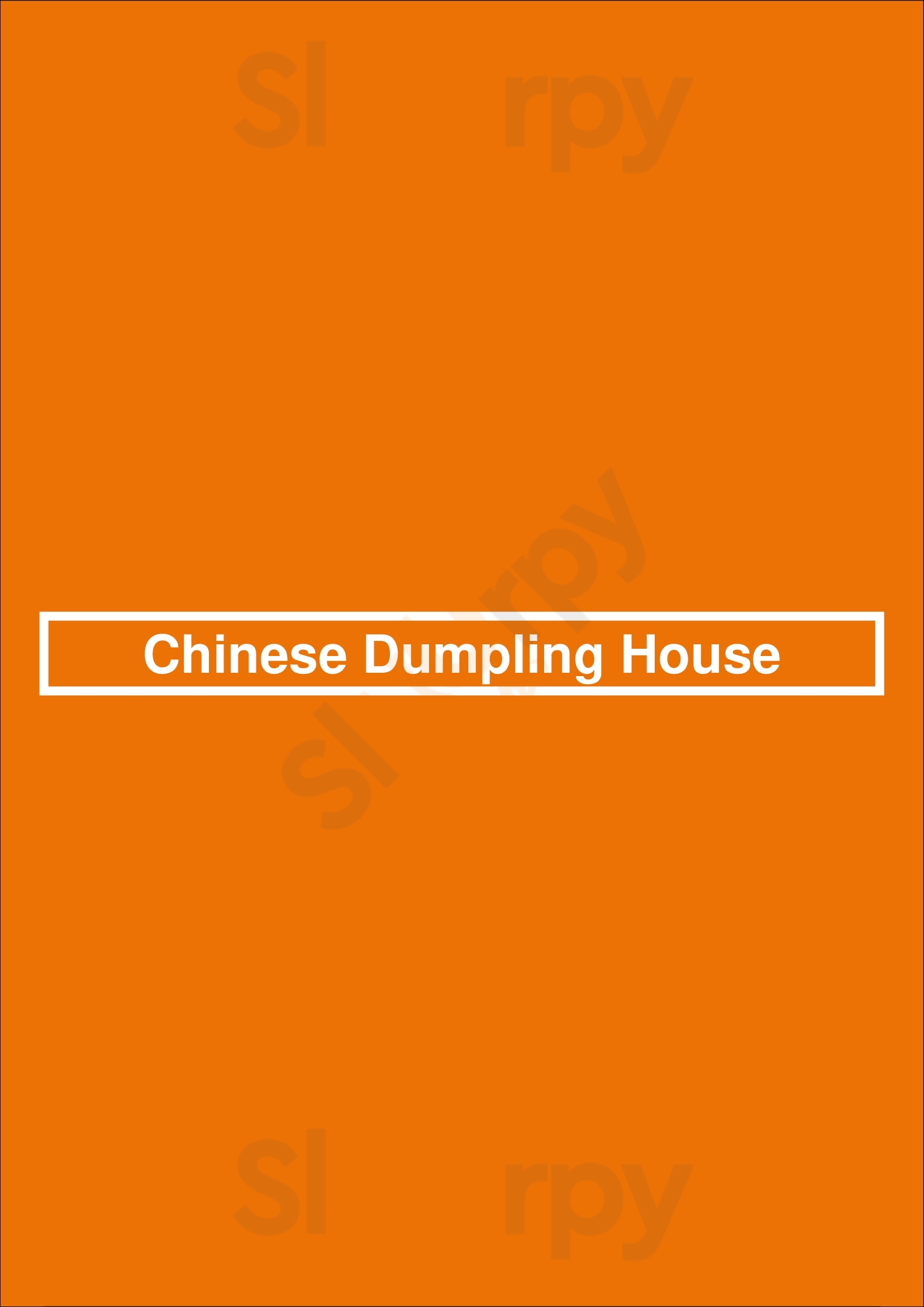 Chinese Dumpling House Markham Menu - 1