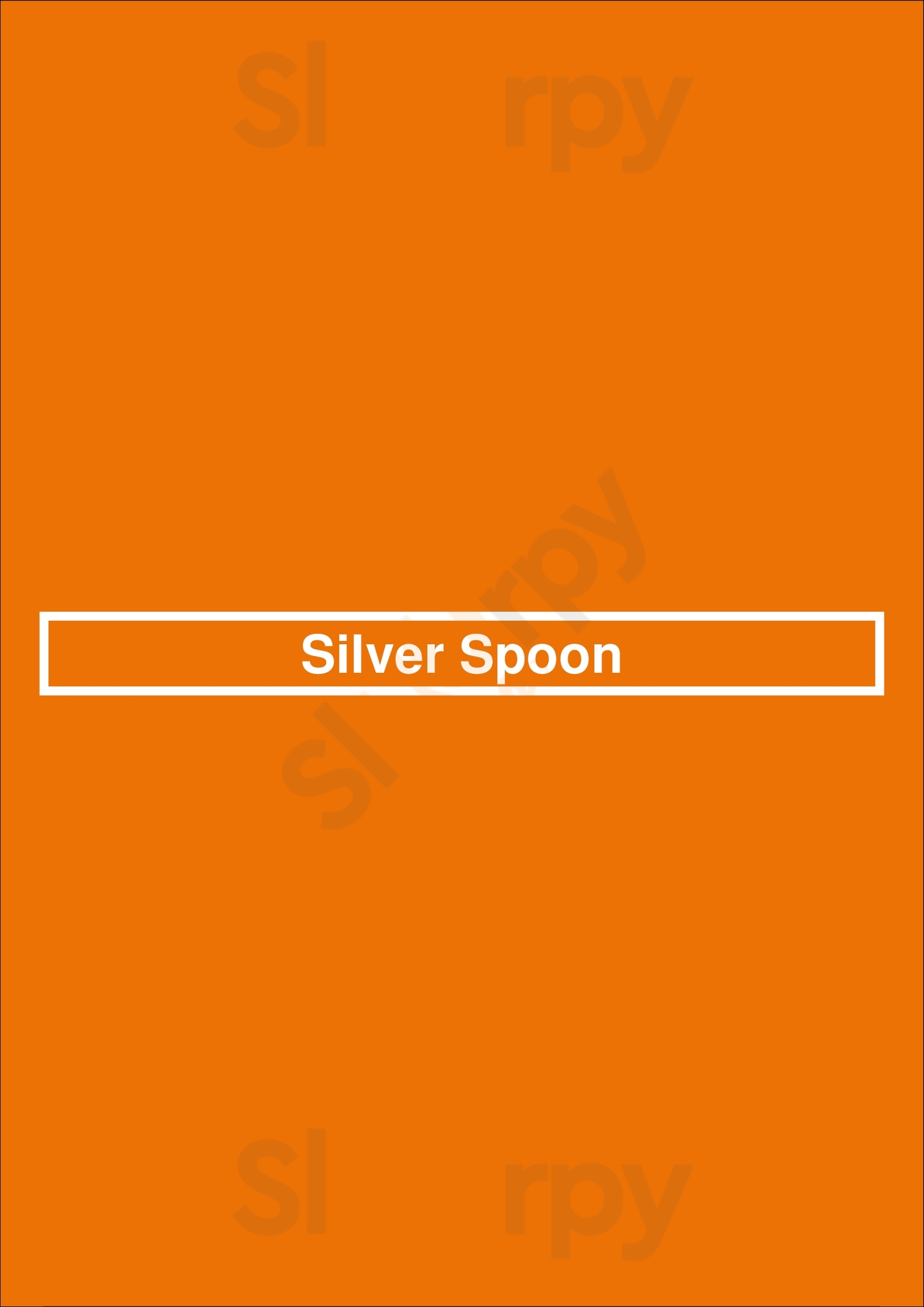 Silver Spoon Milton Menu - 1