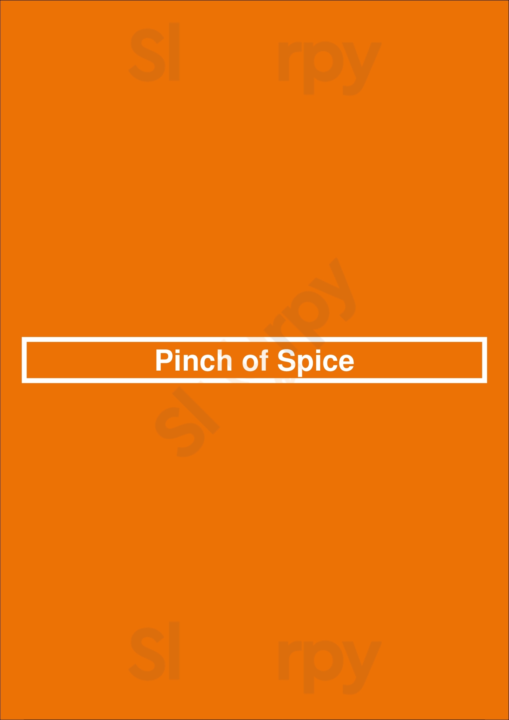 Pinch Of Spice Delta Menu - 1