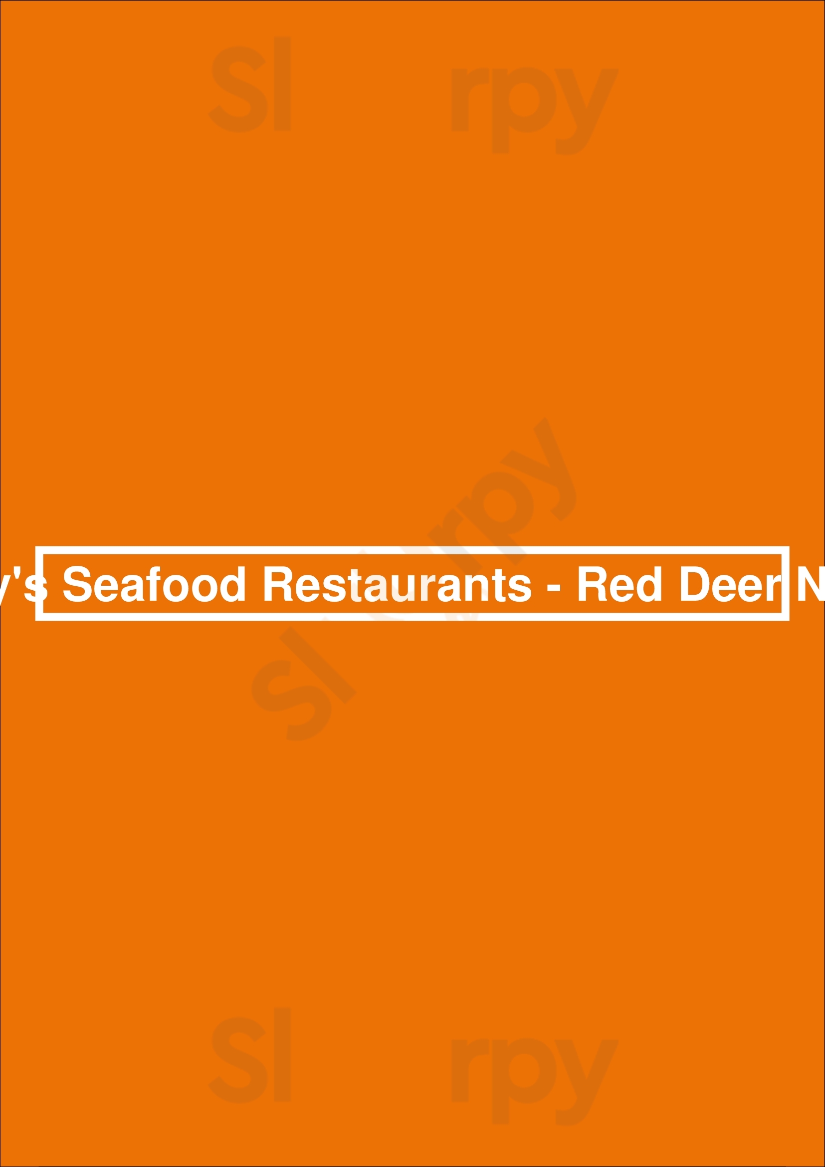 Joey's Seafood Restaurants - Red Deer North Red Deer Menu - 1