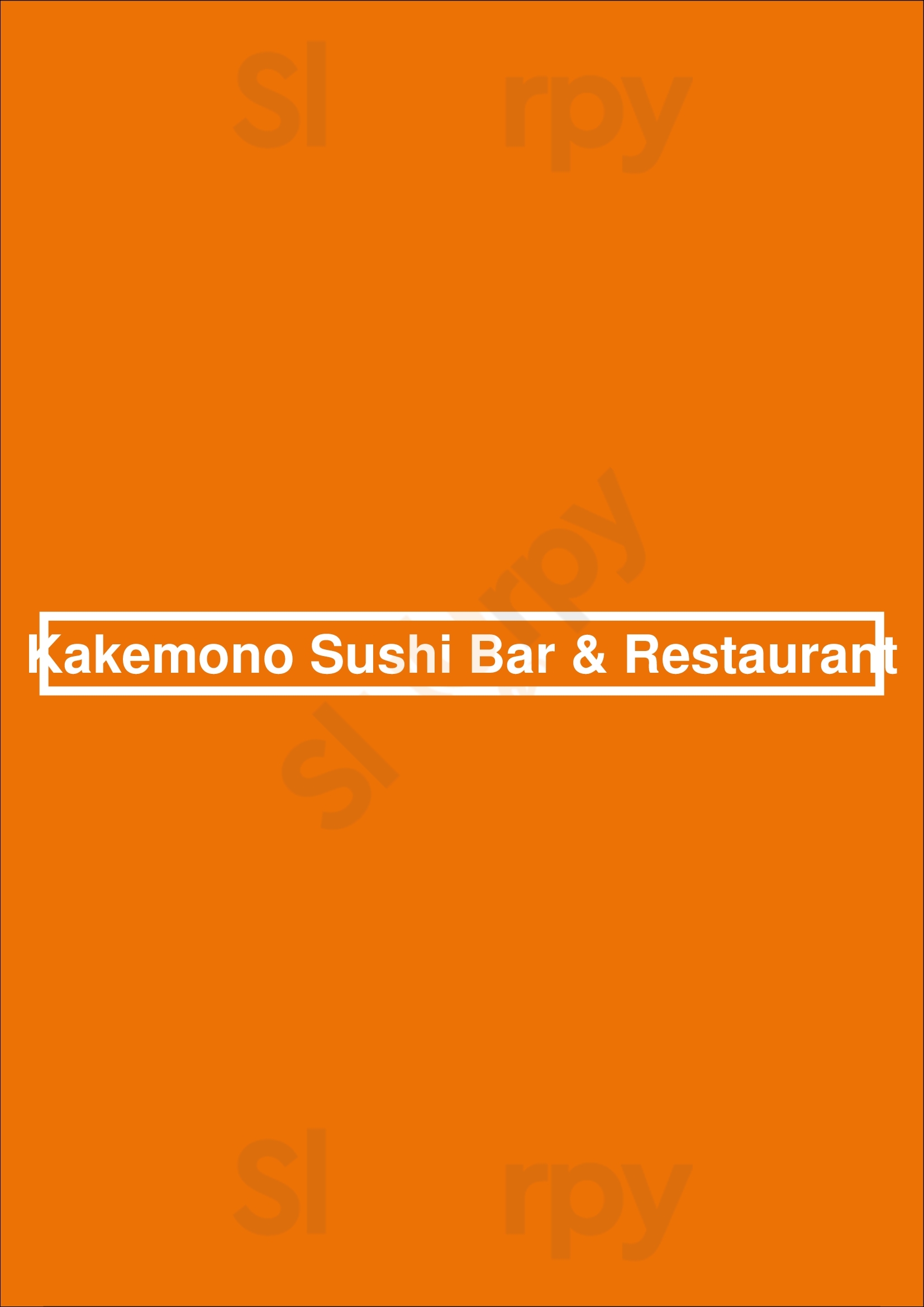 Kakemono Sushi Bar & Restaurant Oshawa Menu - 1