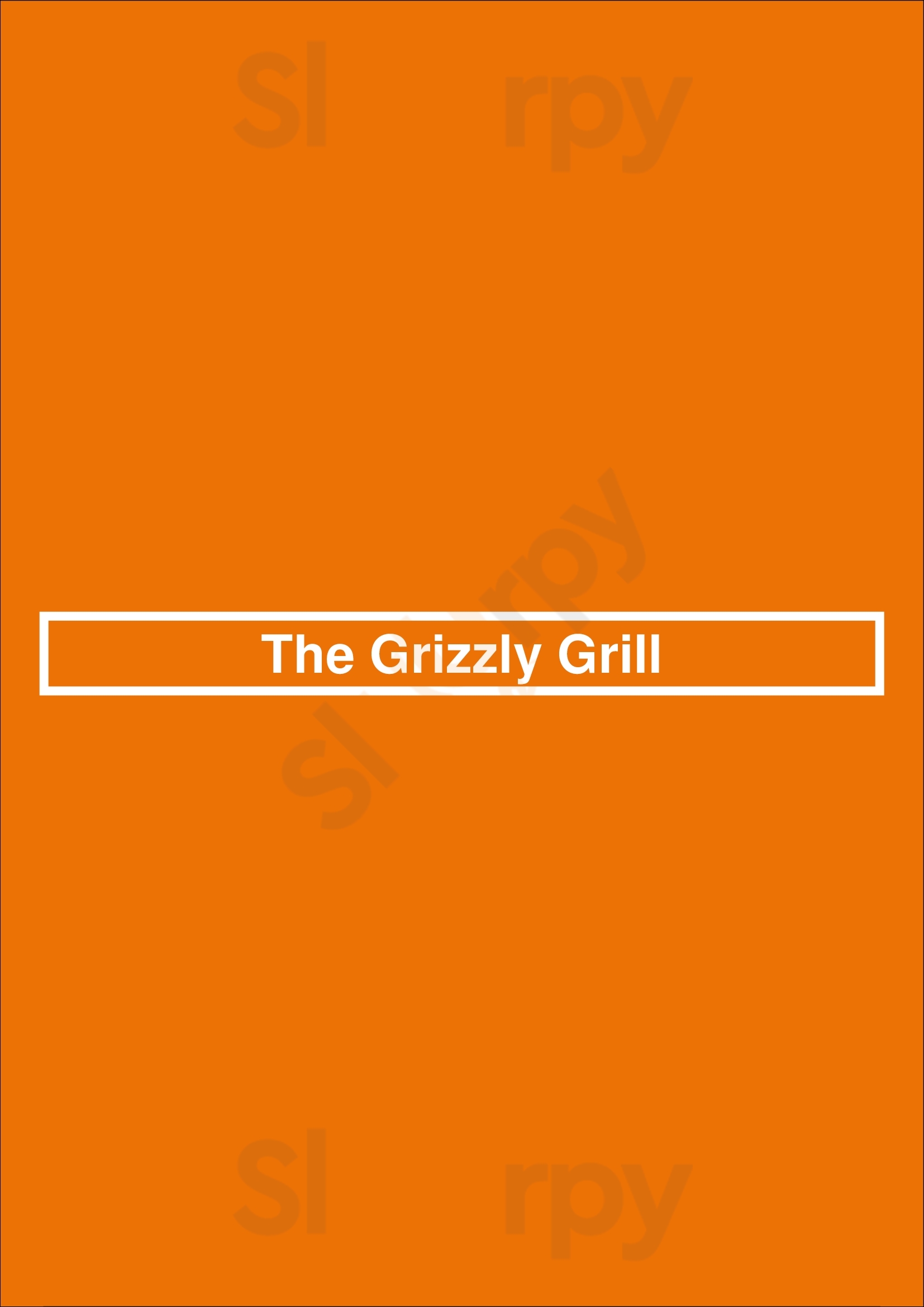 The Grizzly Grill Kingston Menu - 1