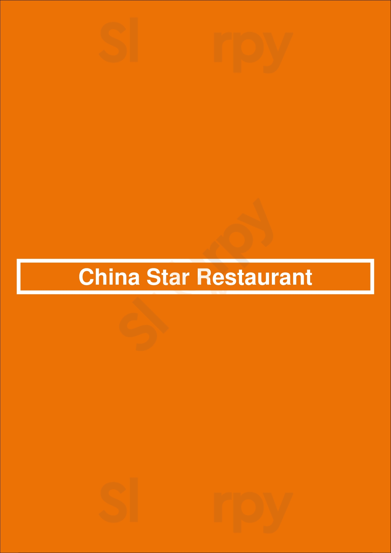 China Star Restaurant Milton Menu - 1