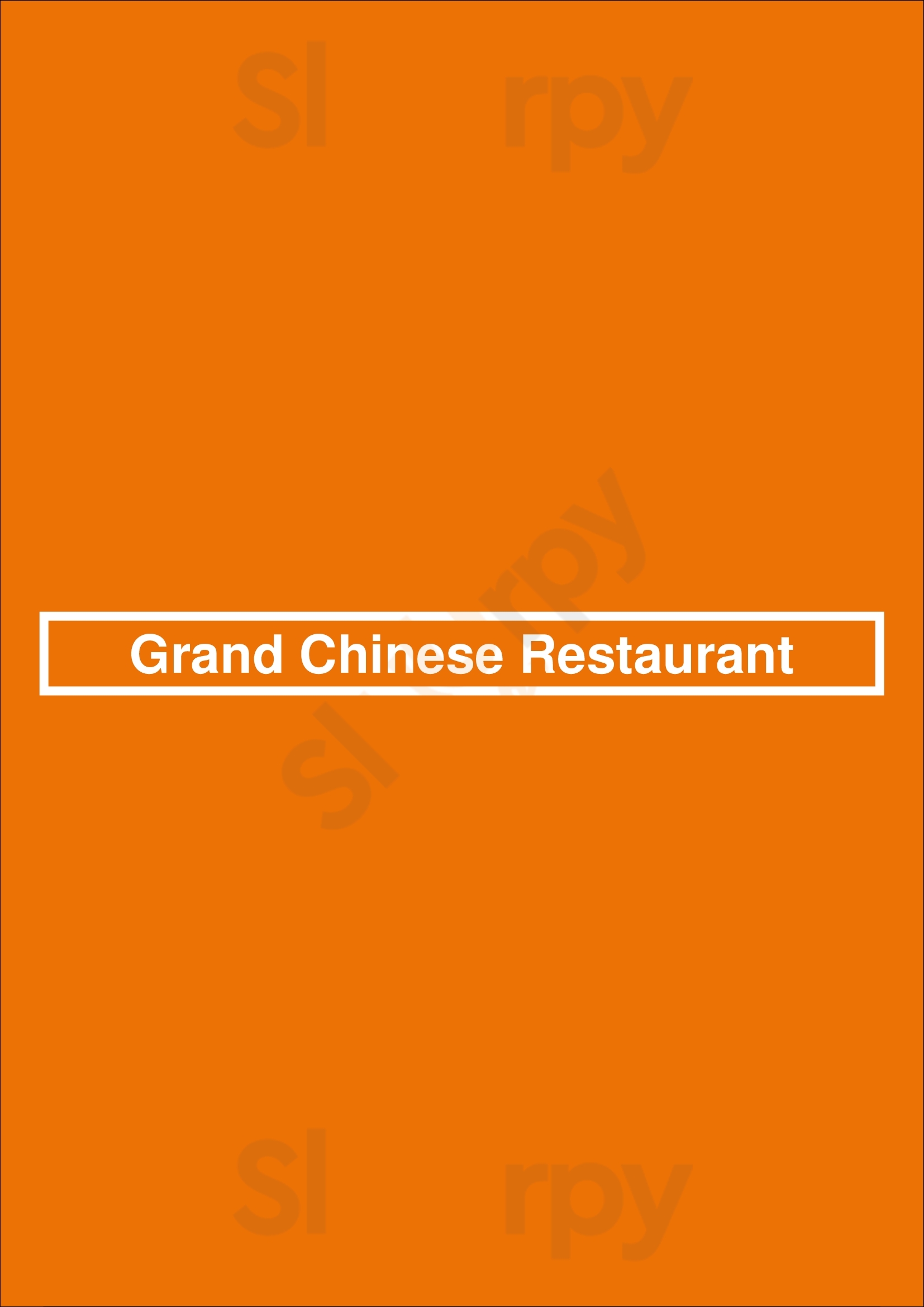 Grand Chinese Restaurant Burnaby Menu - 1