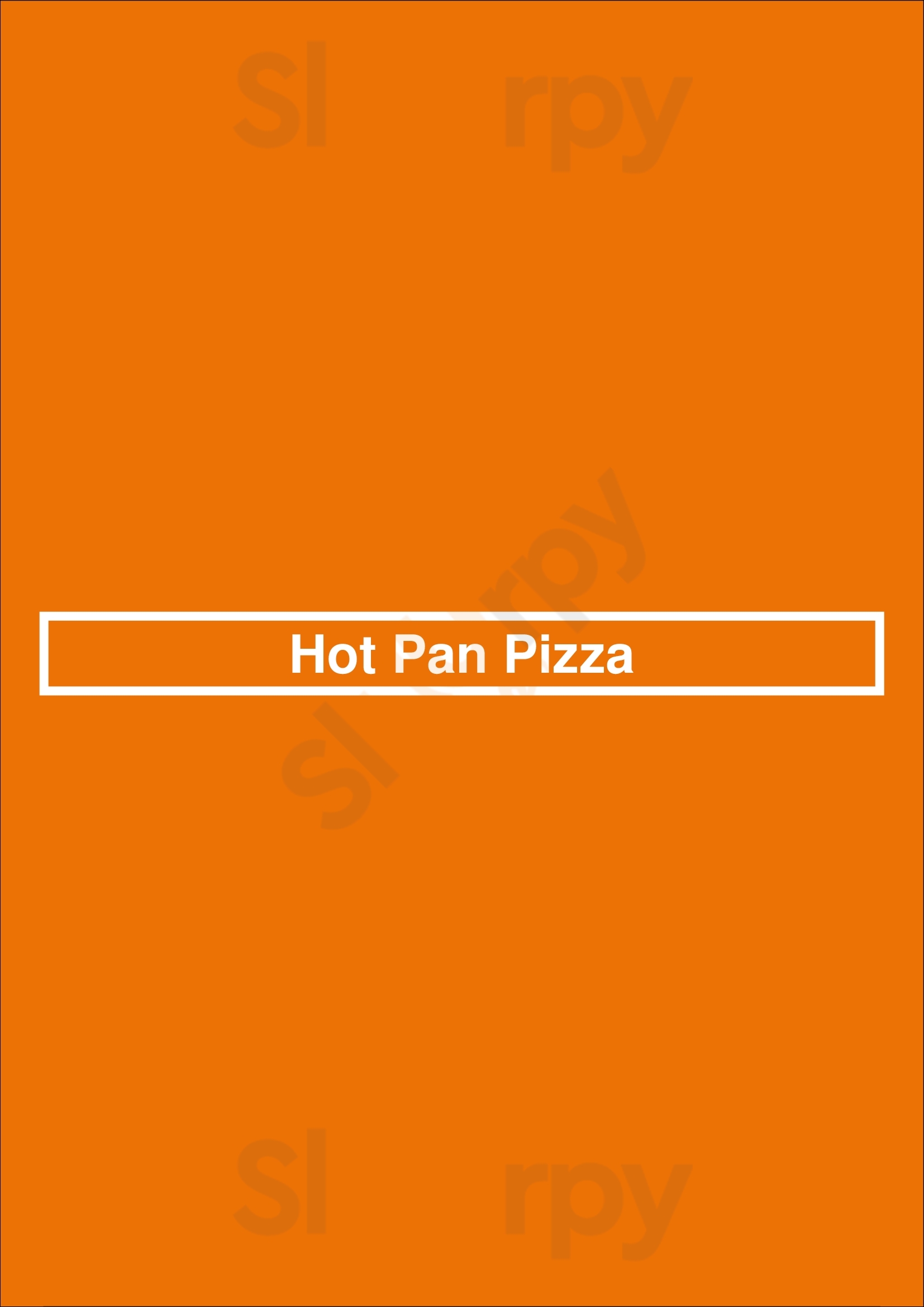 Hot Pan Pizza Surrey Menu - 1