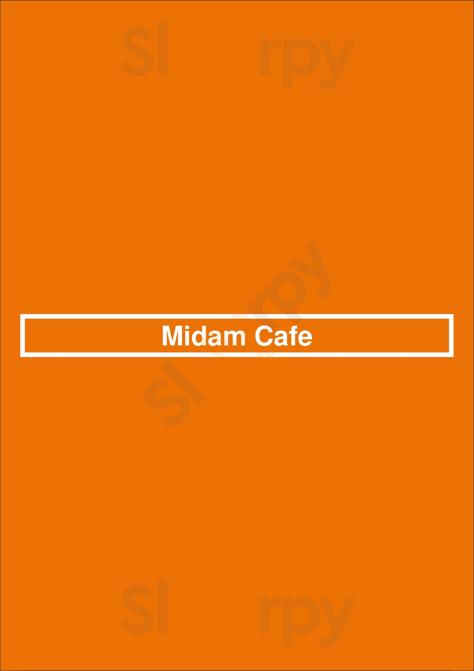 Midam Cafe Burnaby Menu - 1