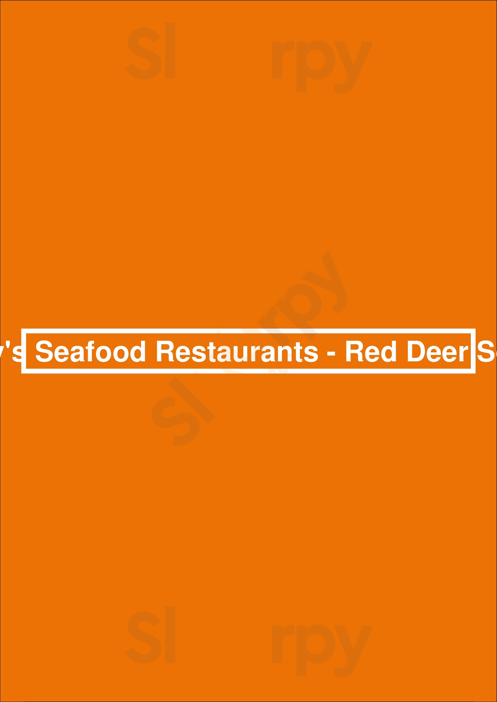 Joey's Seafood Restaurants - Red Deer South Red Deer Menu - 1