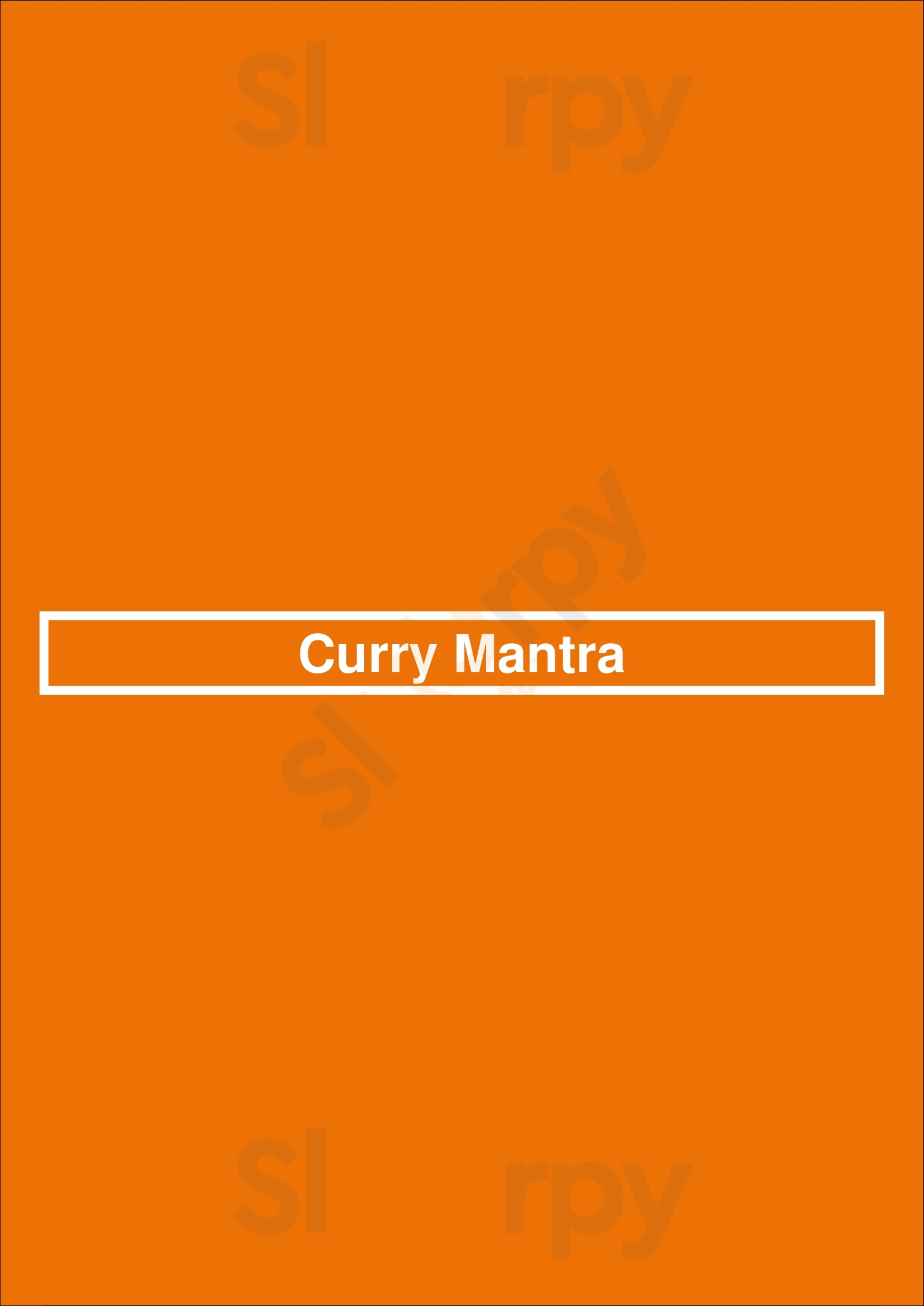 Curry Mantra Peterborough Menu - 1