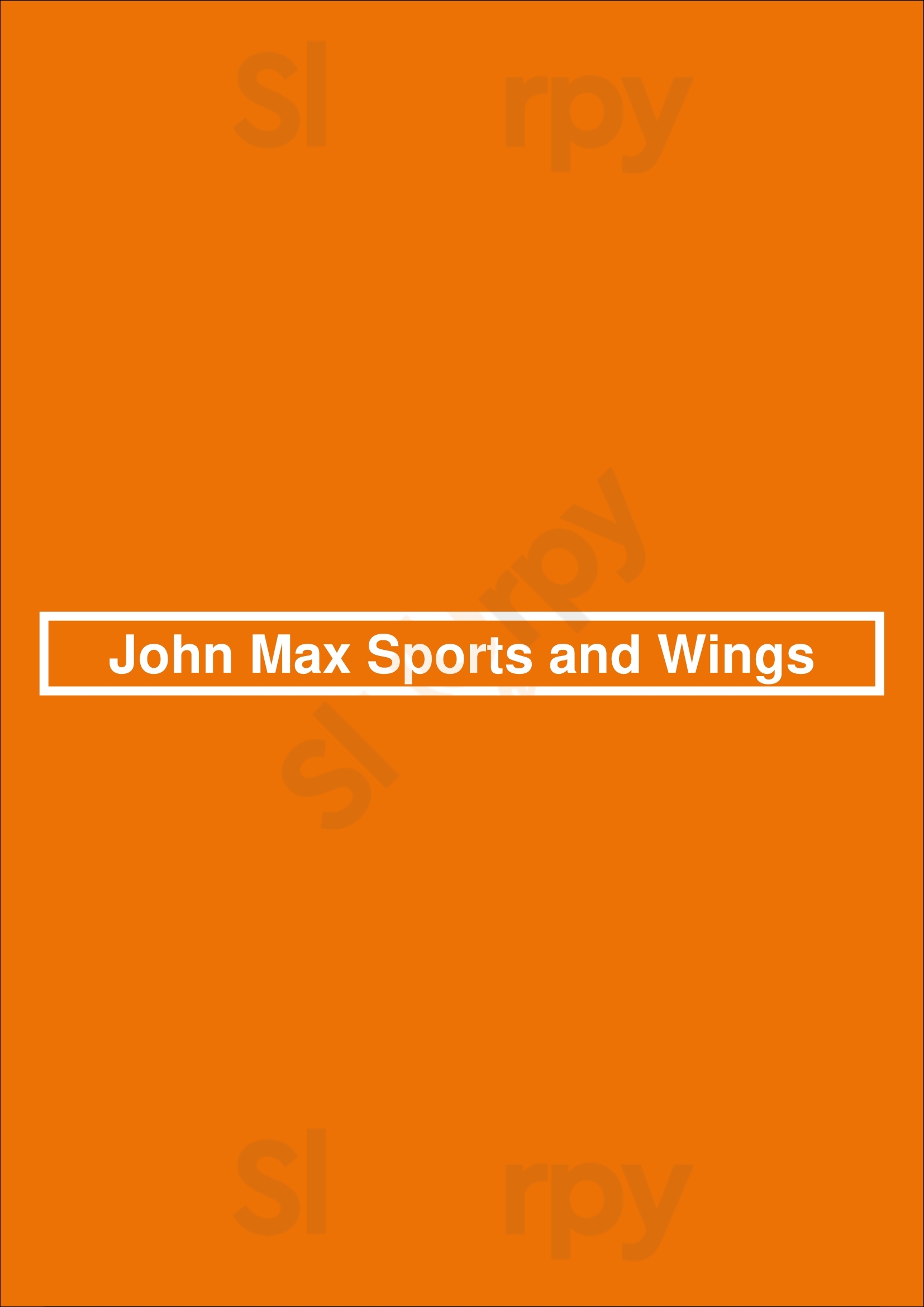 John Max Sports And Wings Windsor Menu - 1