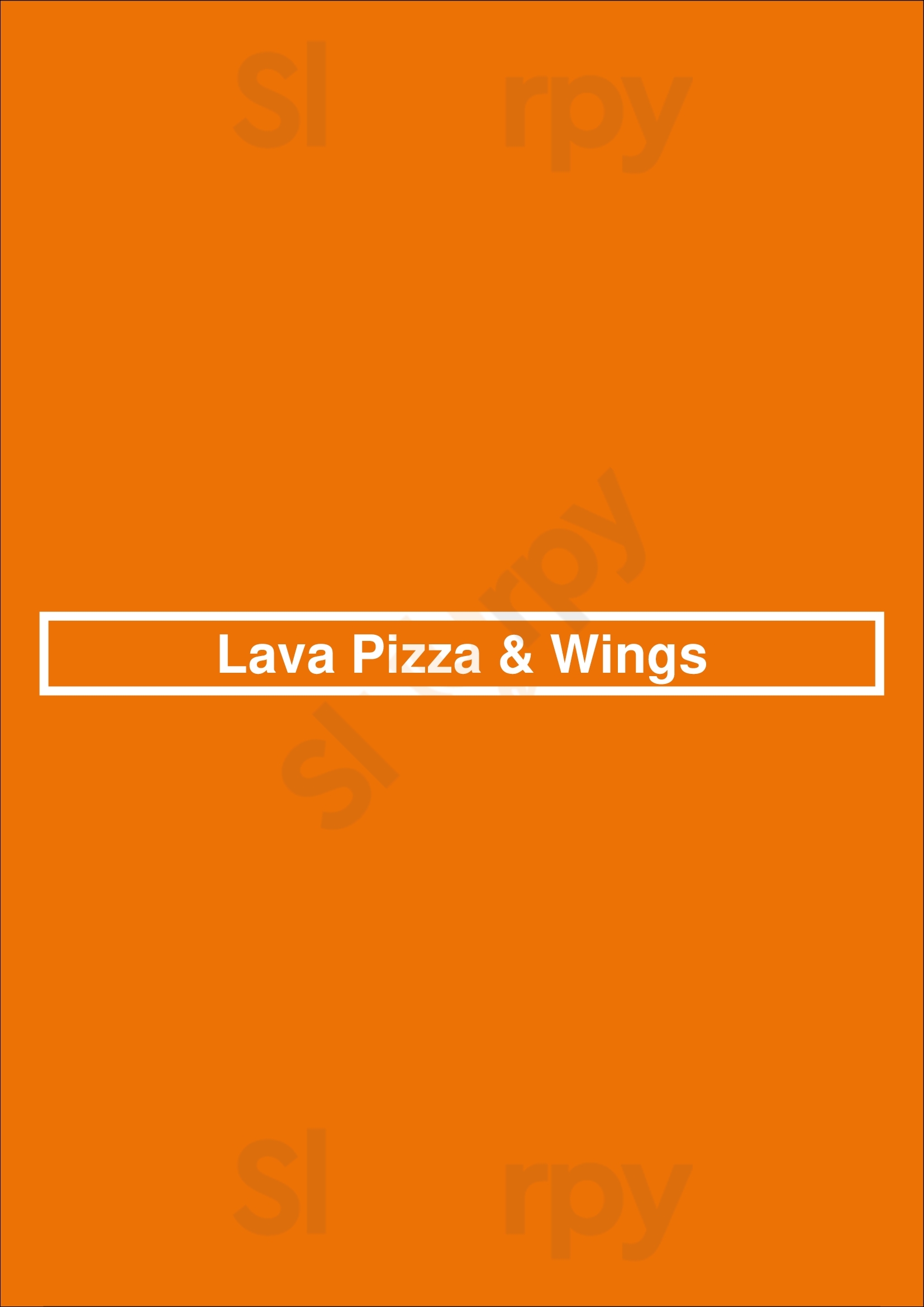 Lava Pizza & Wings Hamilton Menu - 1