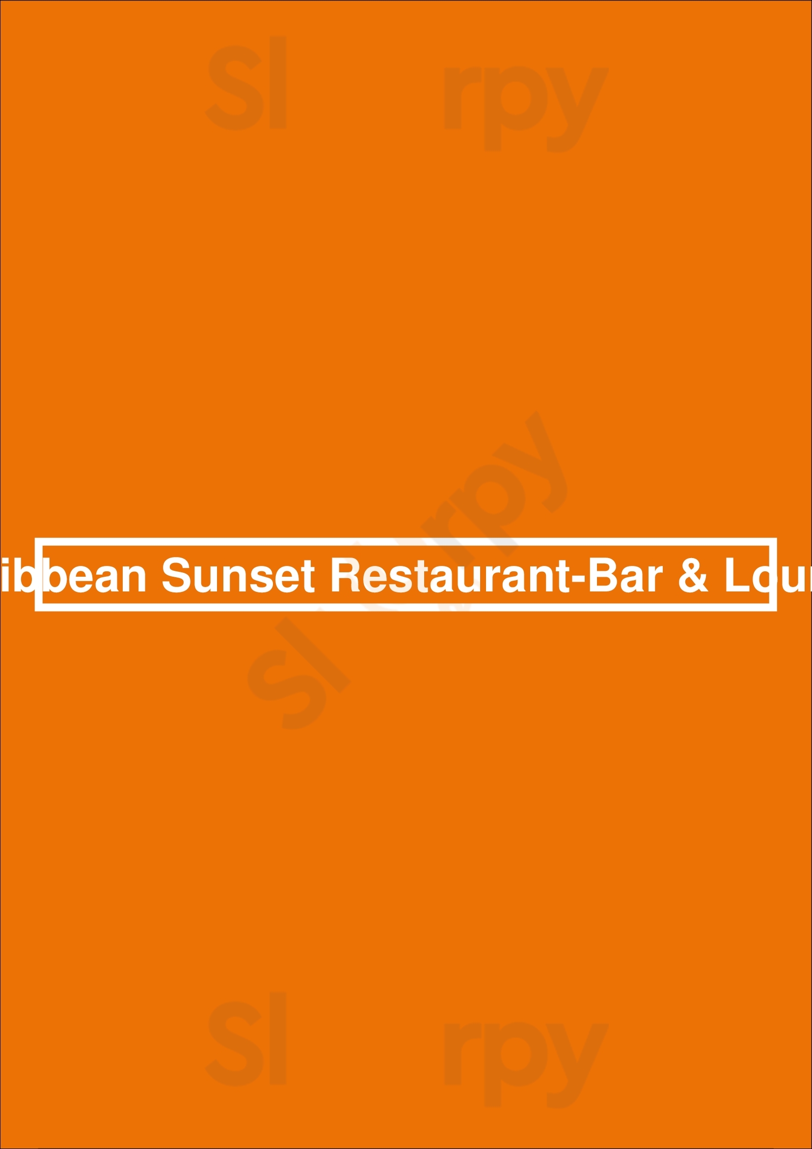Caribbean Sunset Restaurant-bar & Lounge Mississauga Menu - 1