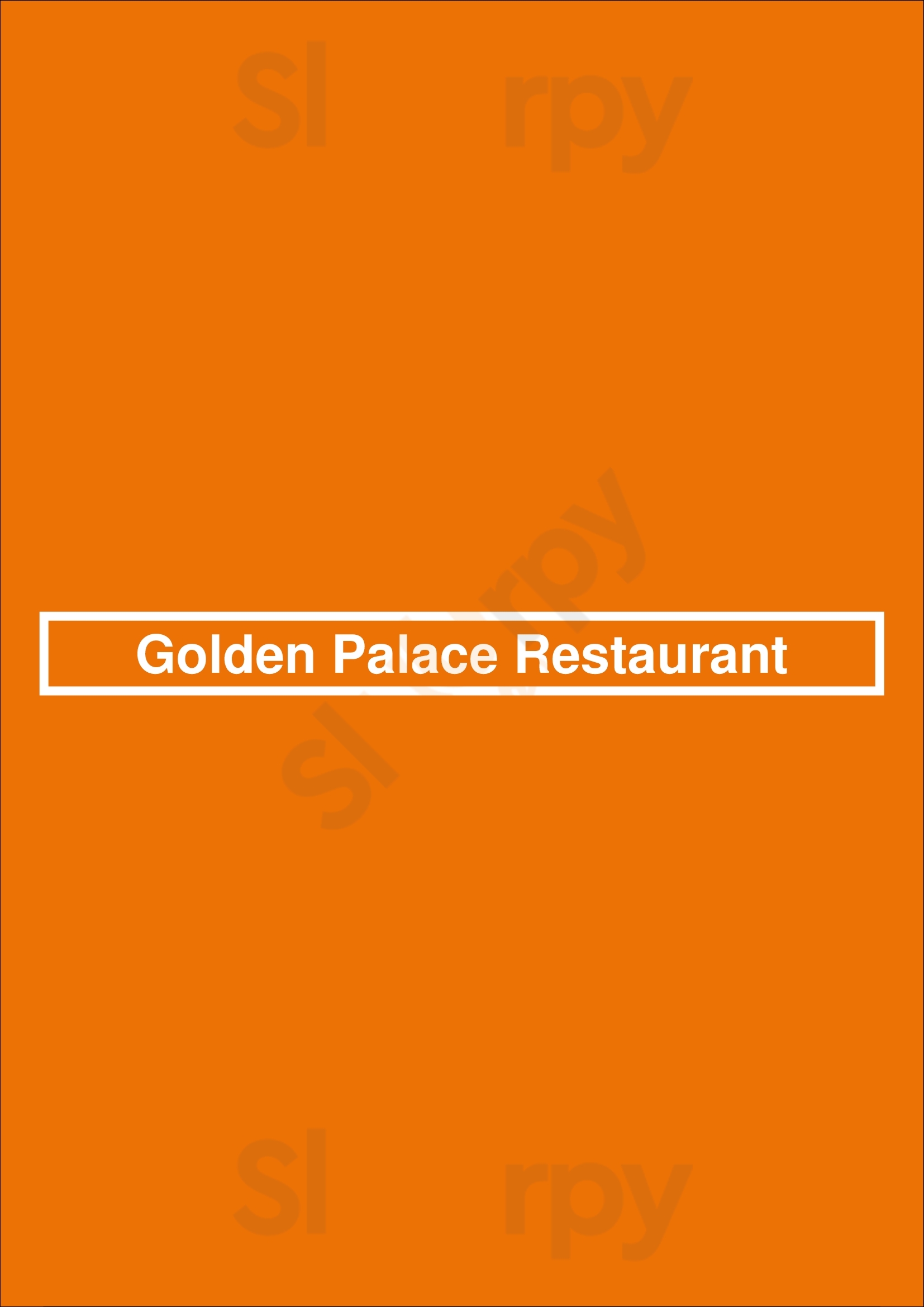 Golden Palace Restaurant Brampton Menu - 1