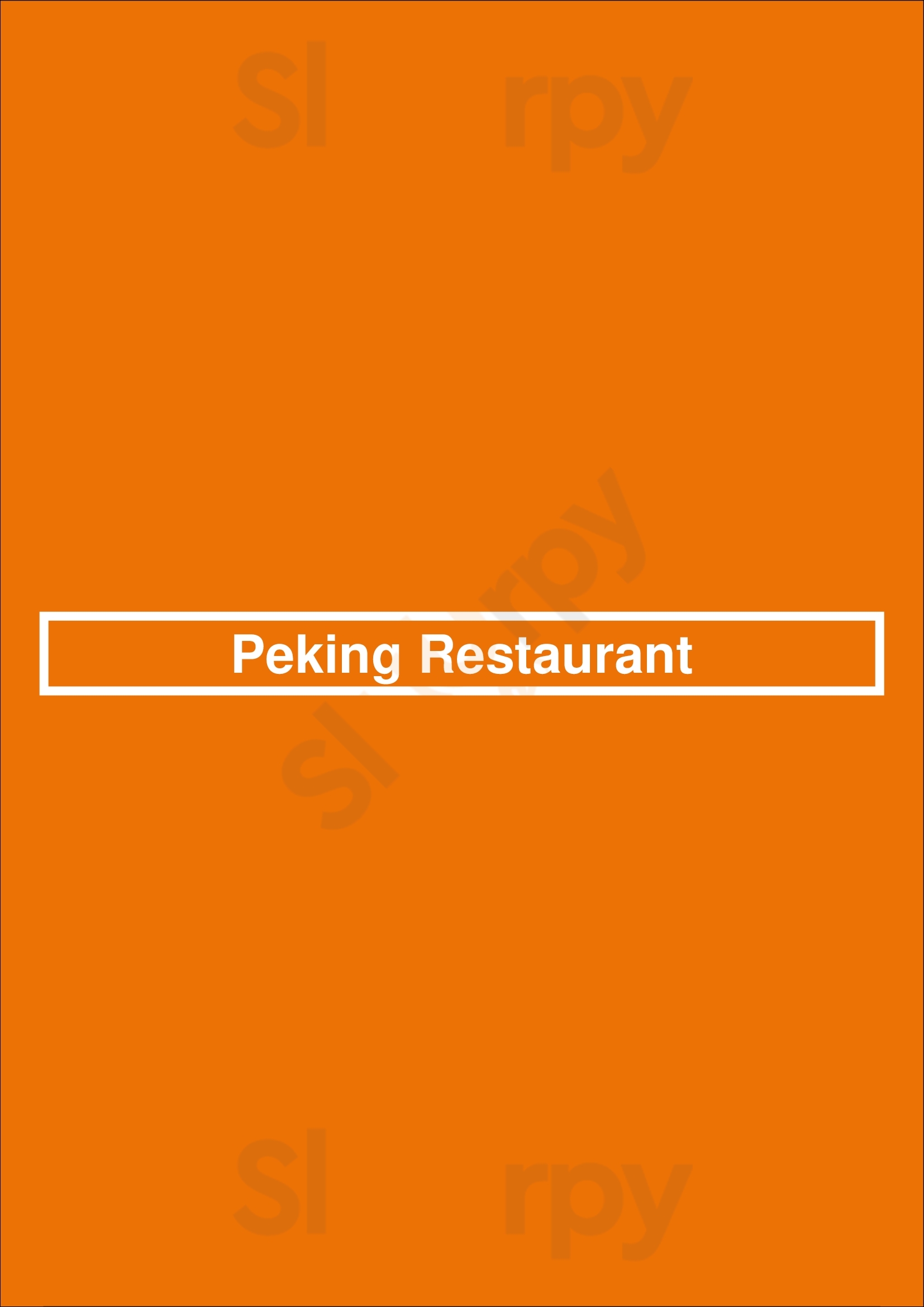 Peking Restaurant Burnaby Menu - 1