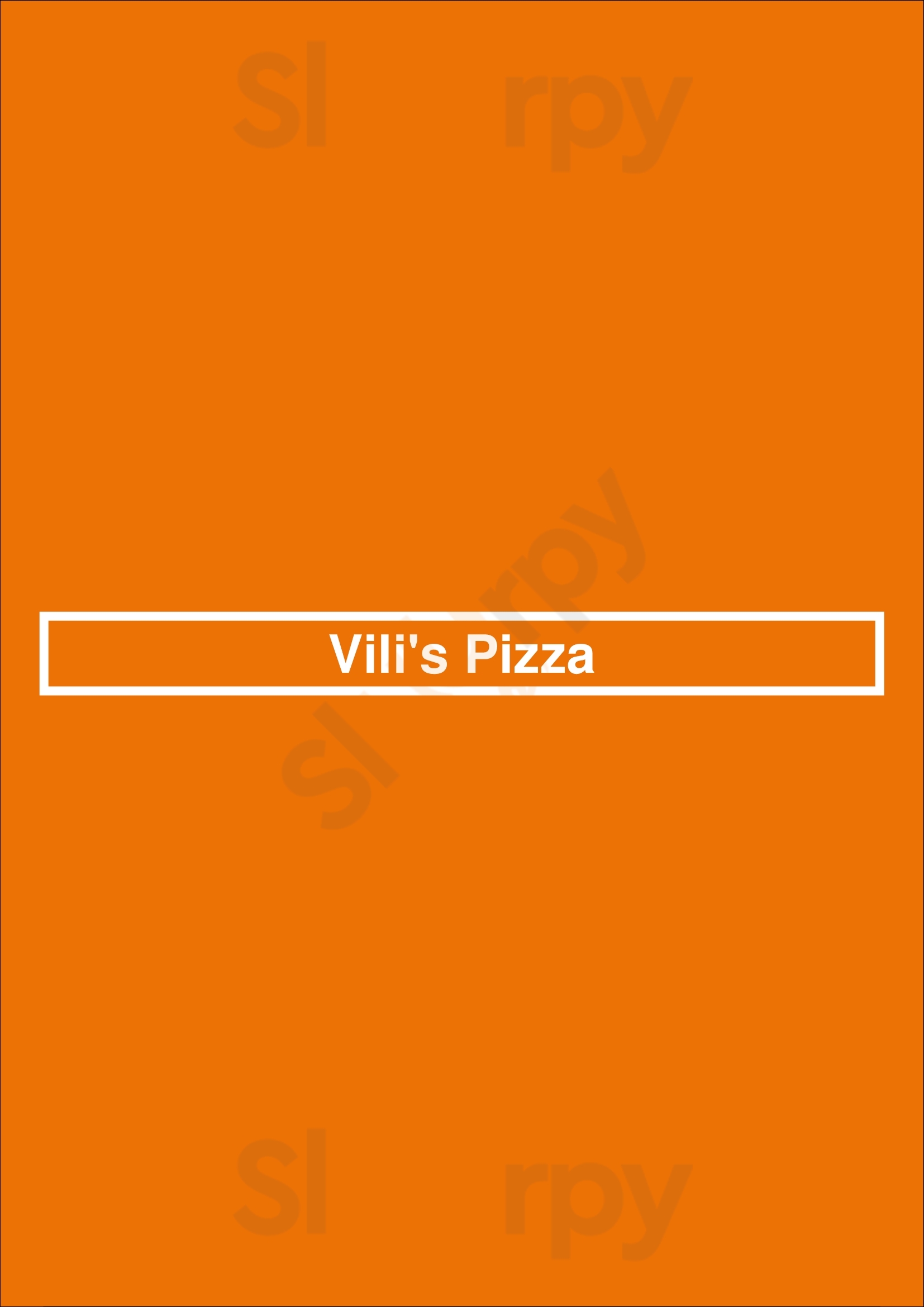 Vili's Pizza And Wings Oakville Menu - 1