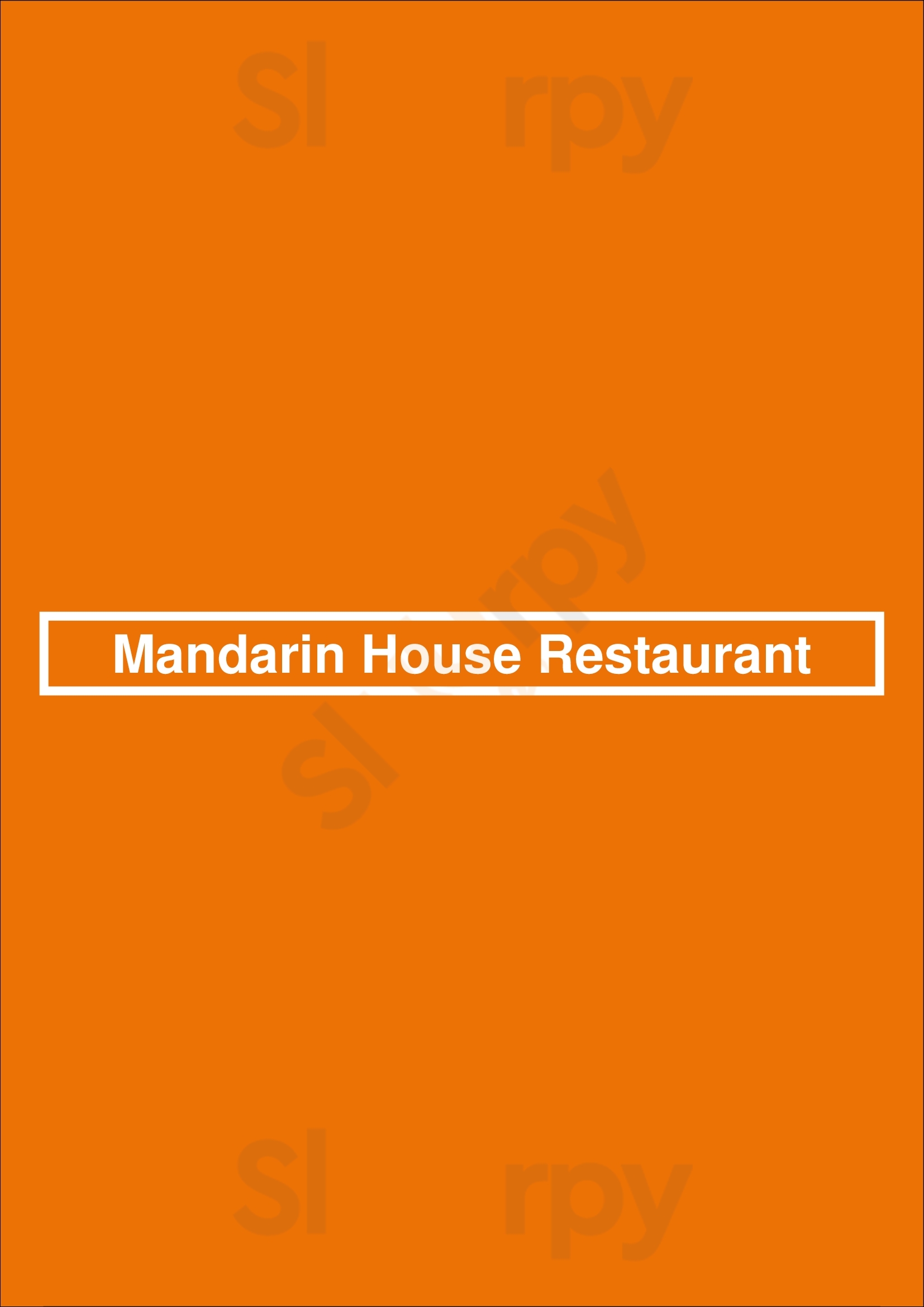Mandarin House Restaurant Windsor Menu - 1