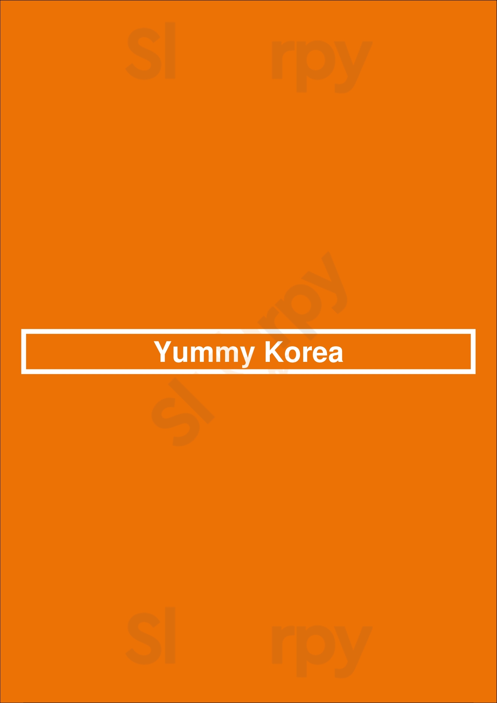Yummy Korea Richmond Hill Menu - 1
