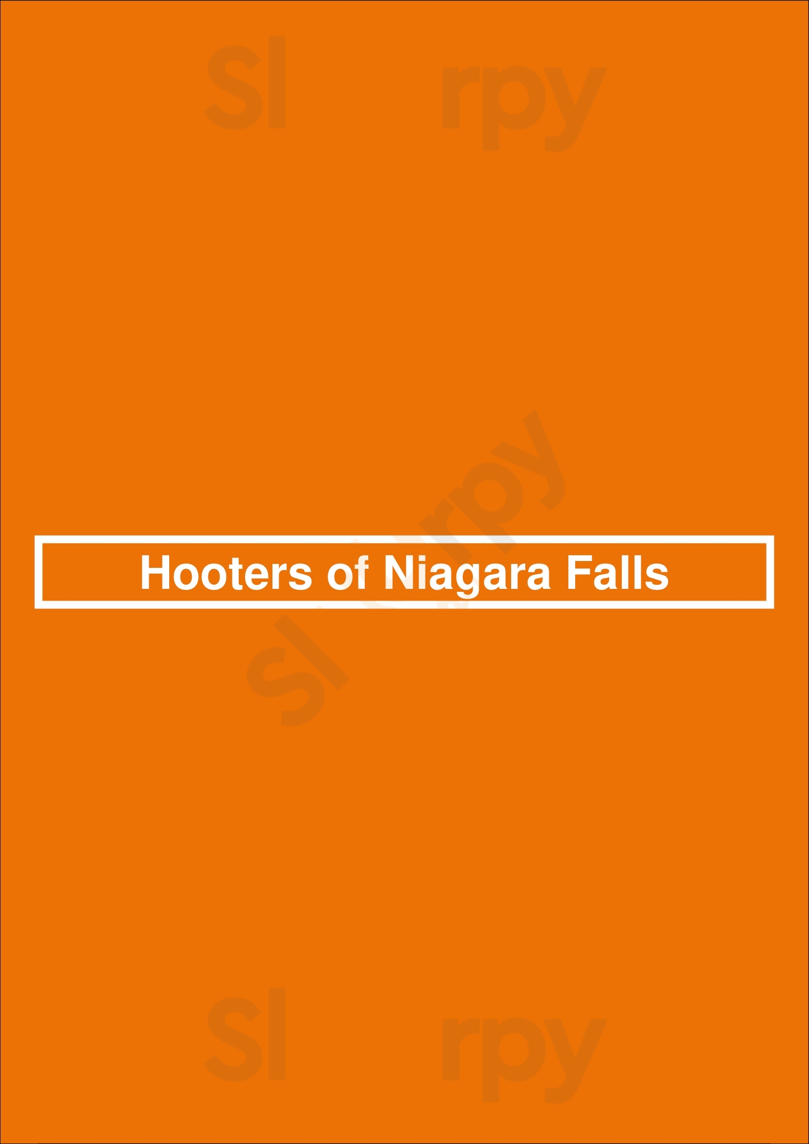 Hooters Of Niagara Falls Niagara Falls Menu - 1