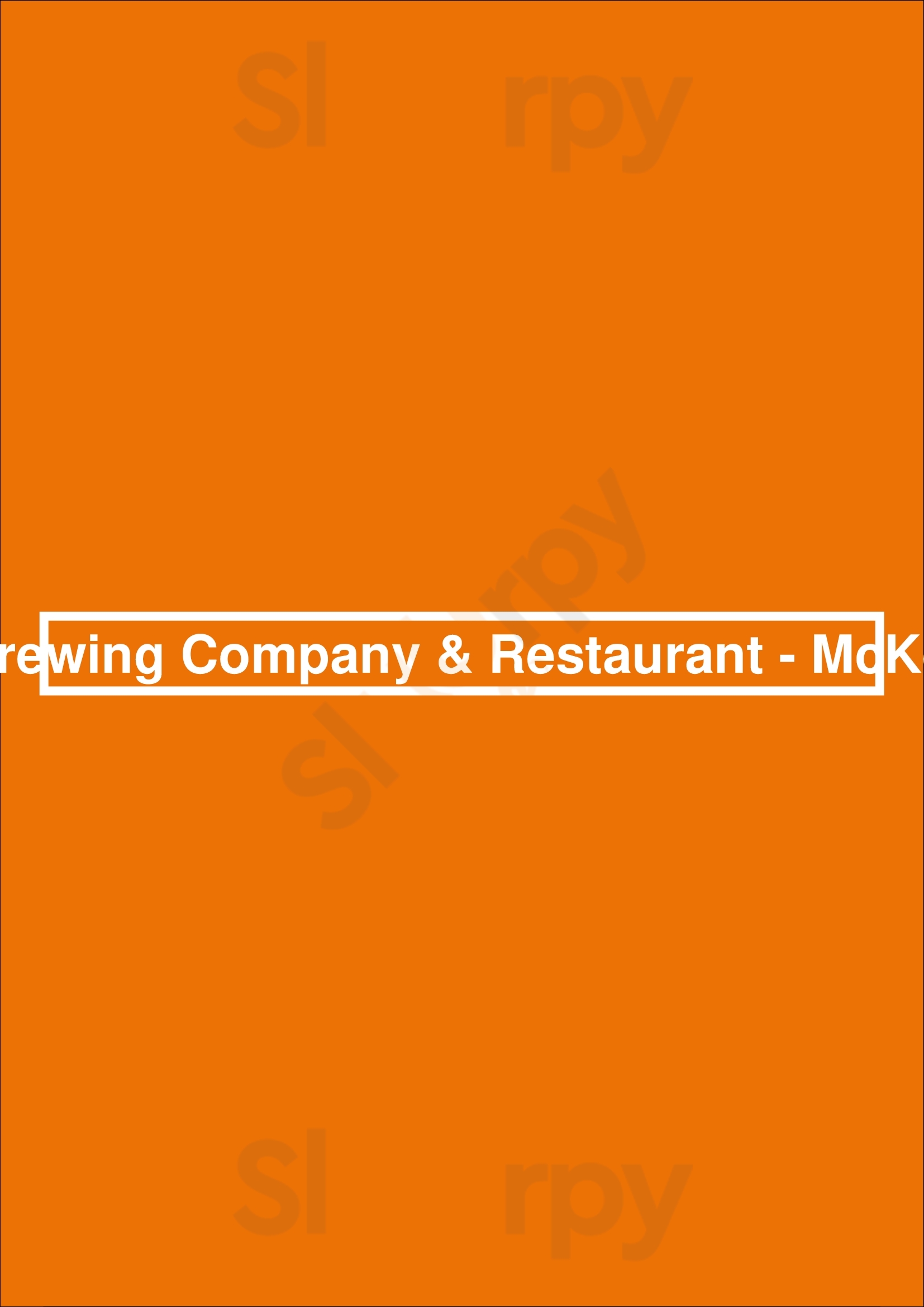 Brewsters Brewing Company & Restaurant - Mckenzie Towne Calgary Menu - 1