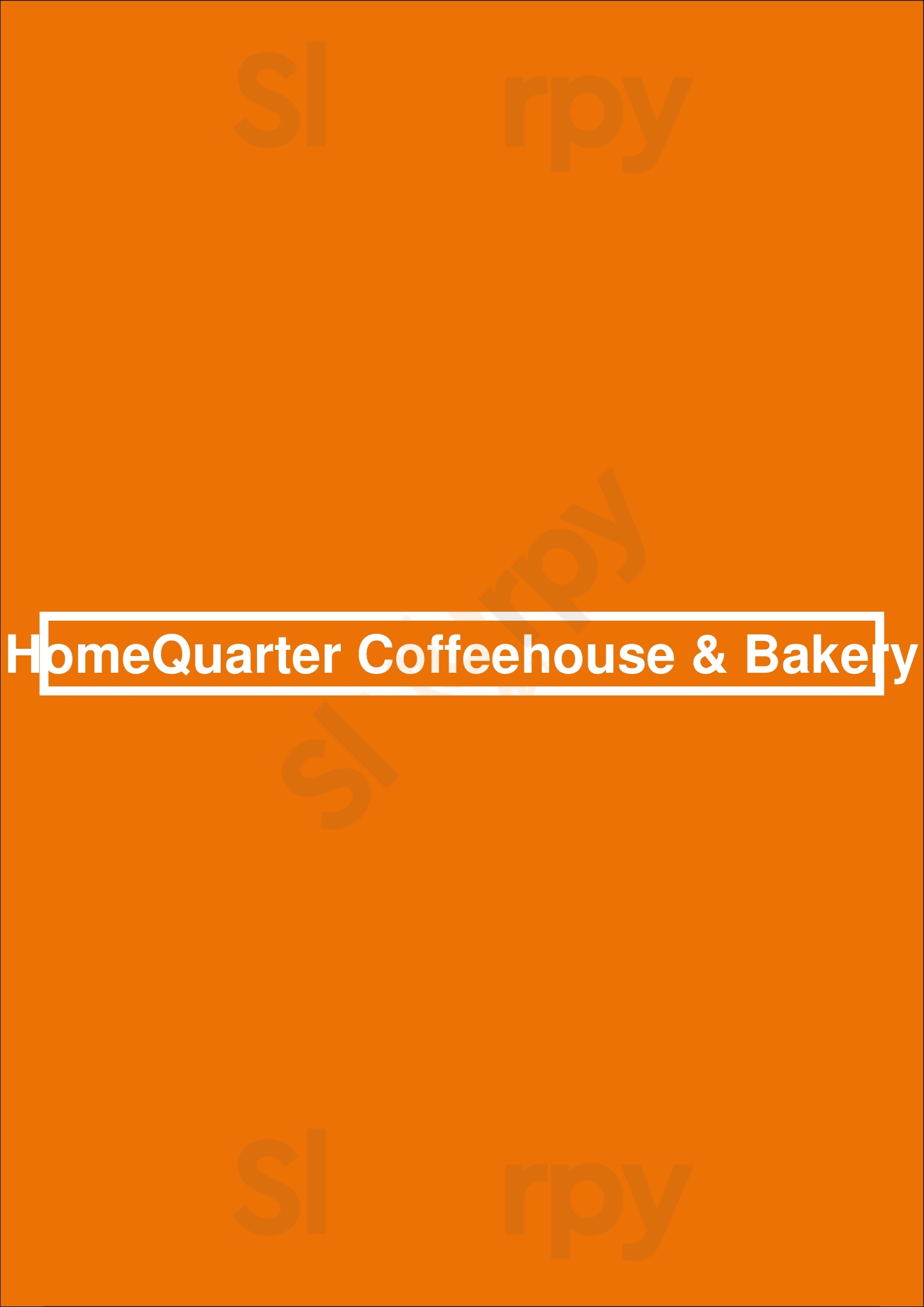 Homequarter Coffeehouse & Bakery Saskatoon Menu - 1