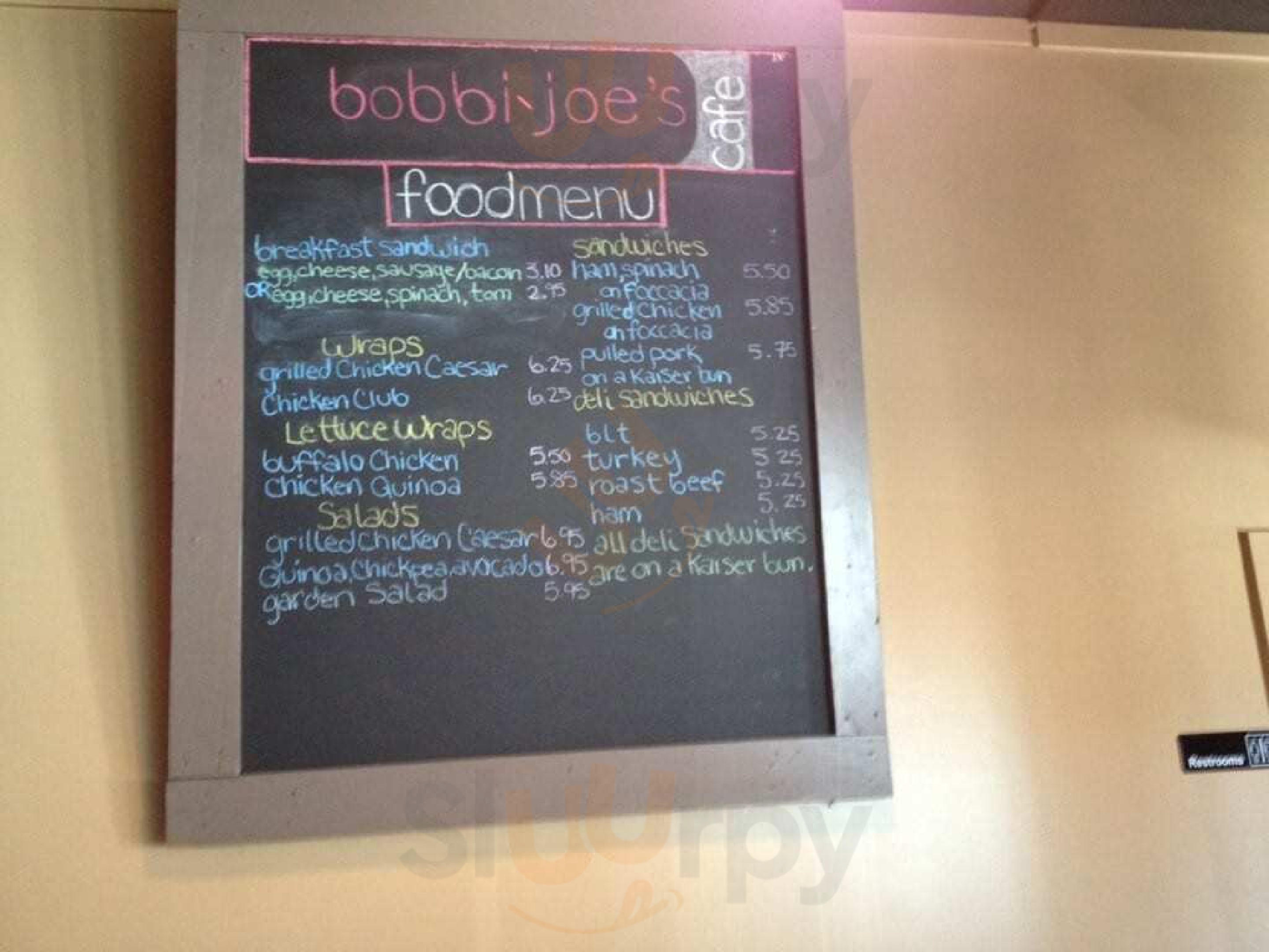 Bobbi-joe's Cafe Regina Menu - 1