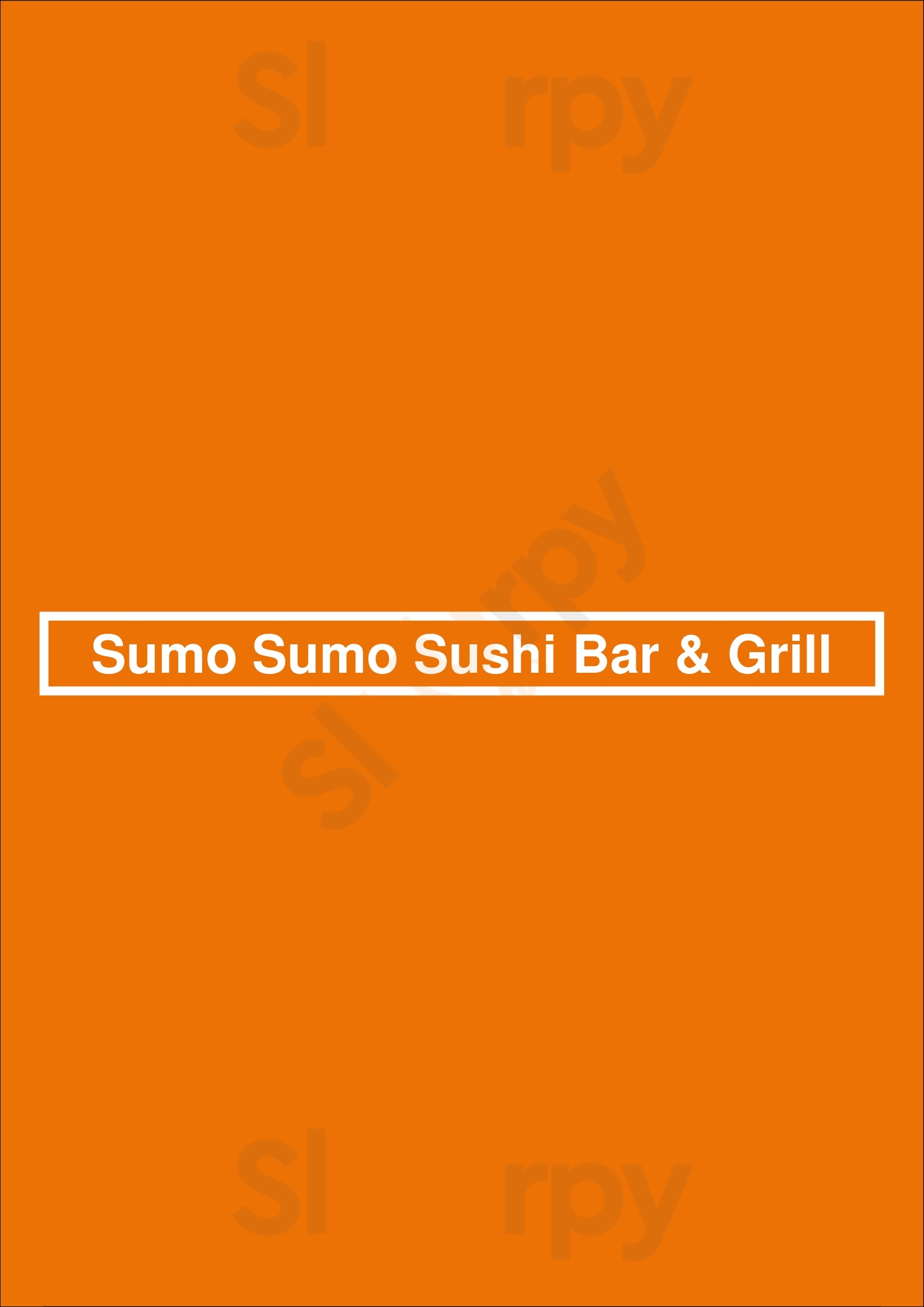 Sumo Sumo Sushi Bar & Grill Sherwood Park Menu - 1