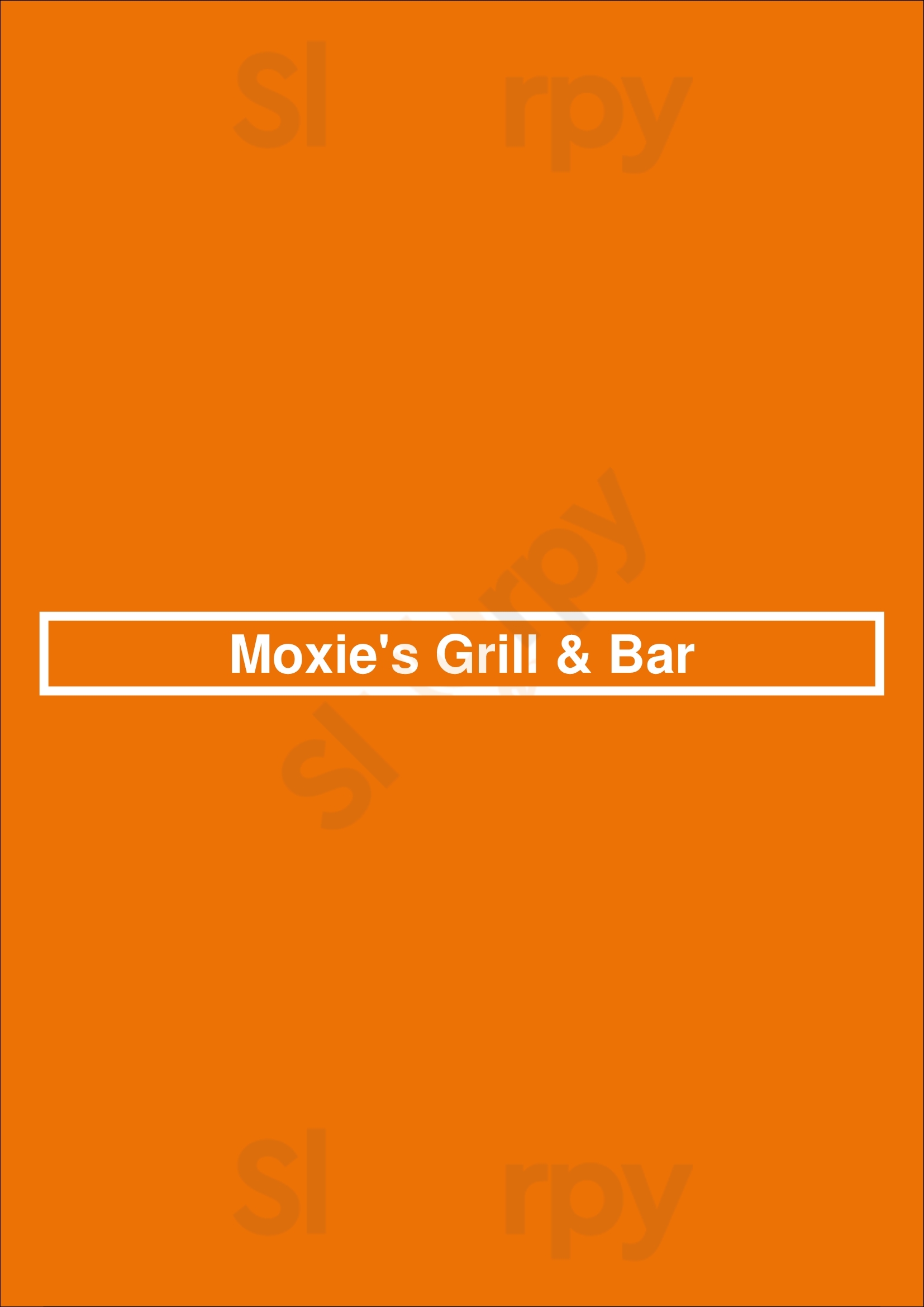 Moxie's Grill & Bar Fort McMurray Menu - 1